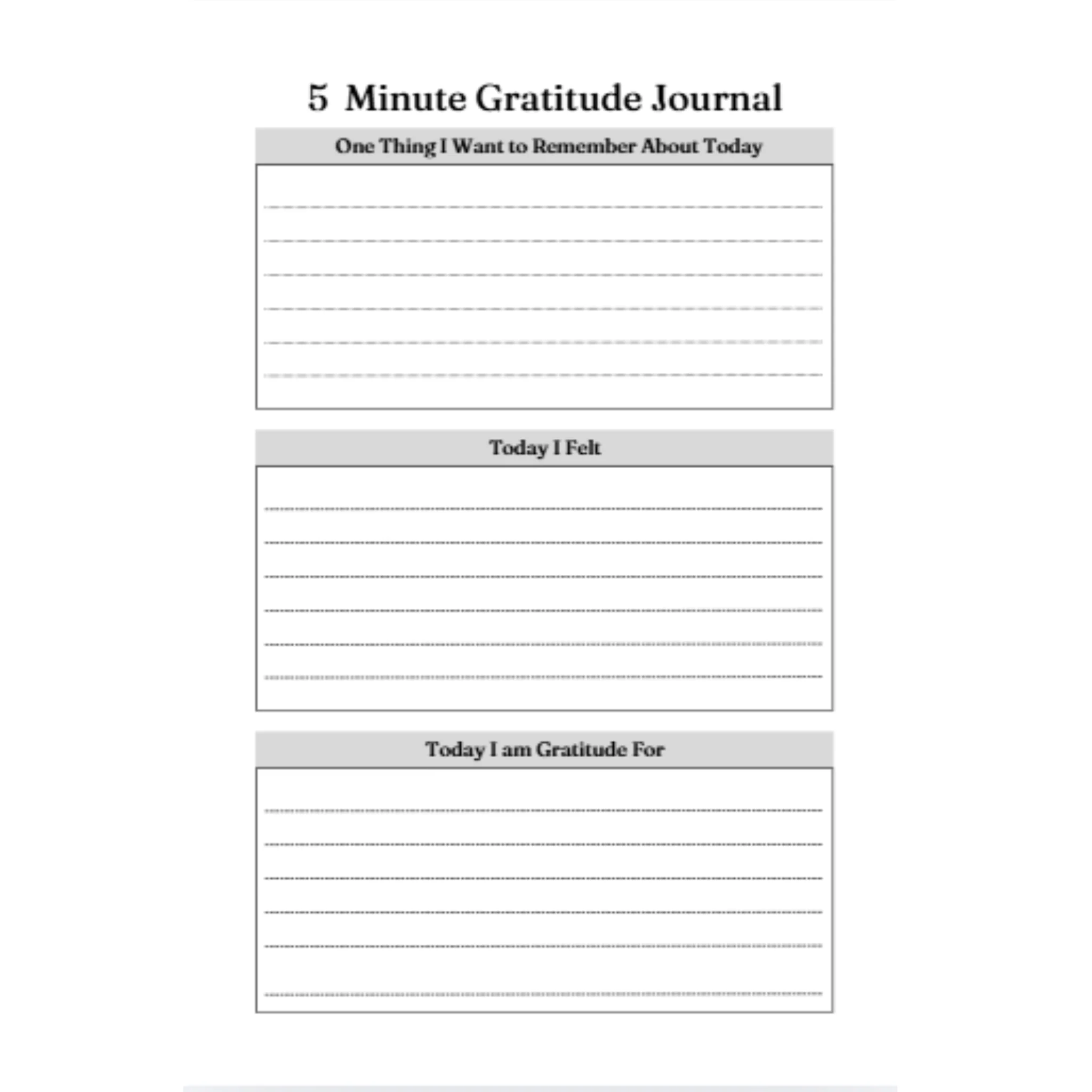 5 Minute Gratitude Journal Bundle - Image 3