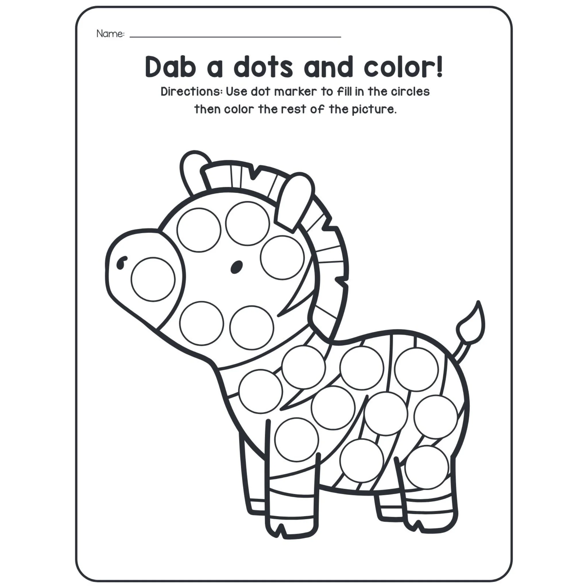 A-Z Animals Dot Marker Worksheets - Image 4