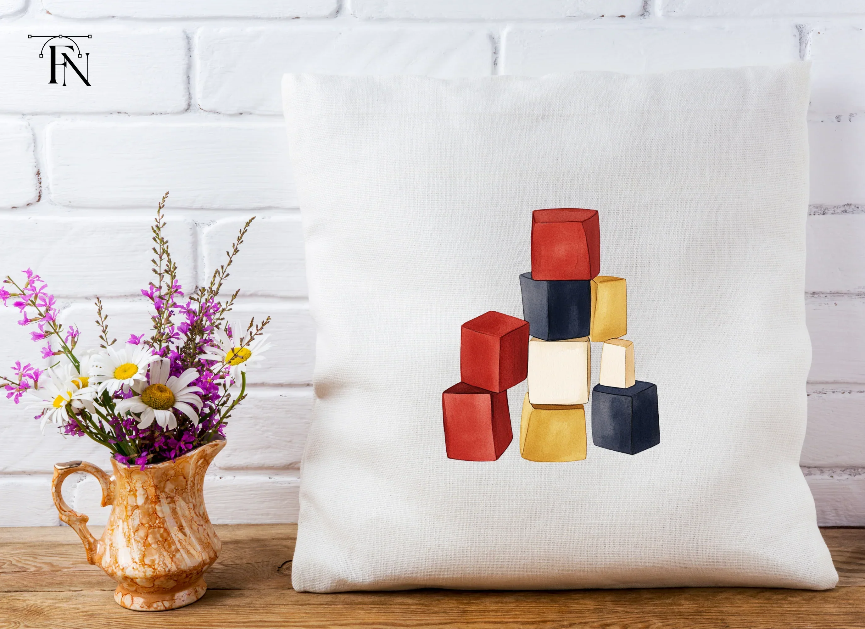 Abstract Building Blocks Clipart Bundle - Image 5