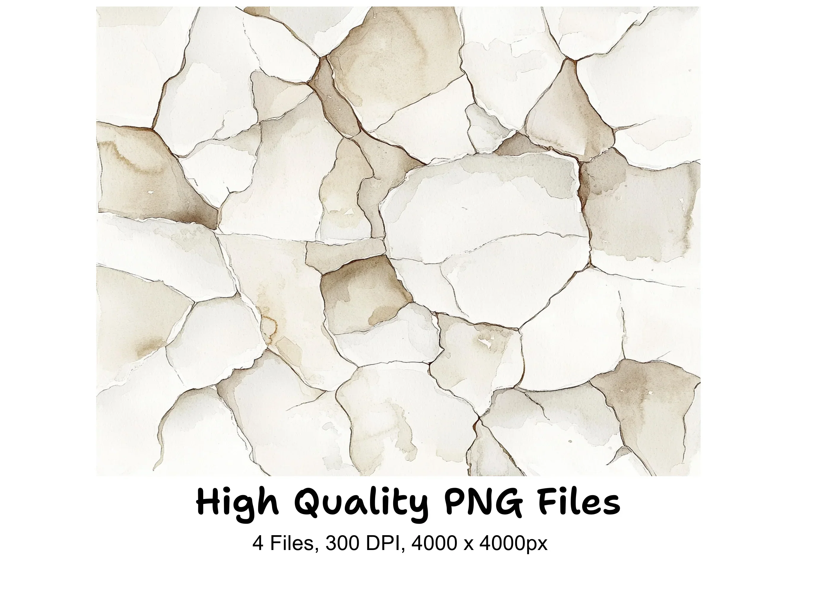 Abstract Cracked Surface Clipart Bundle