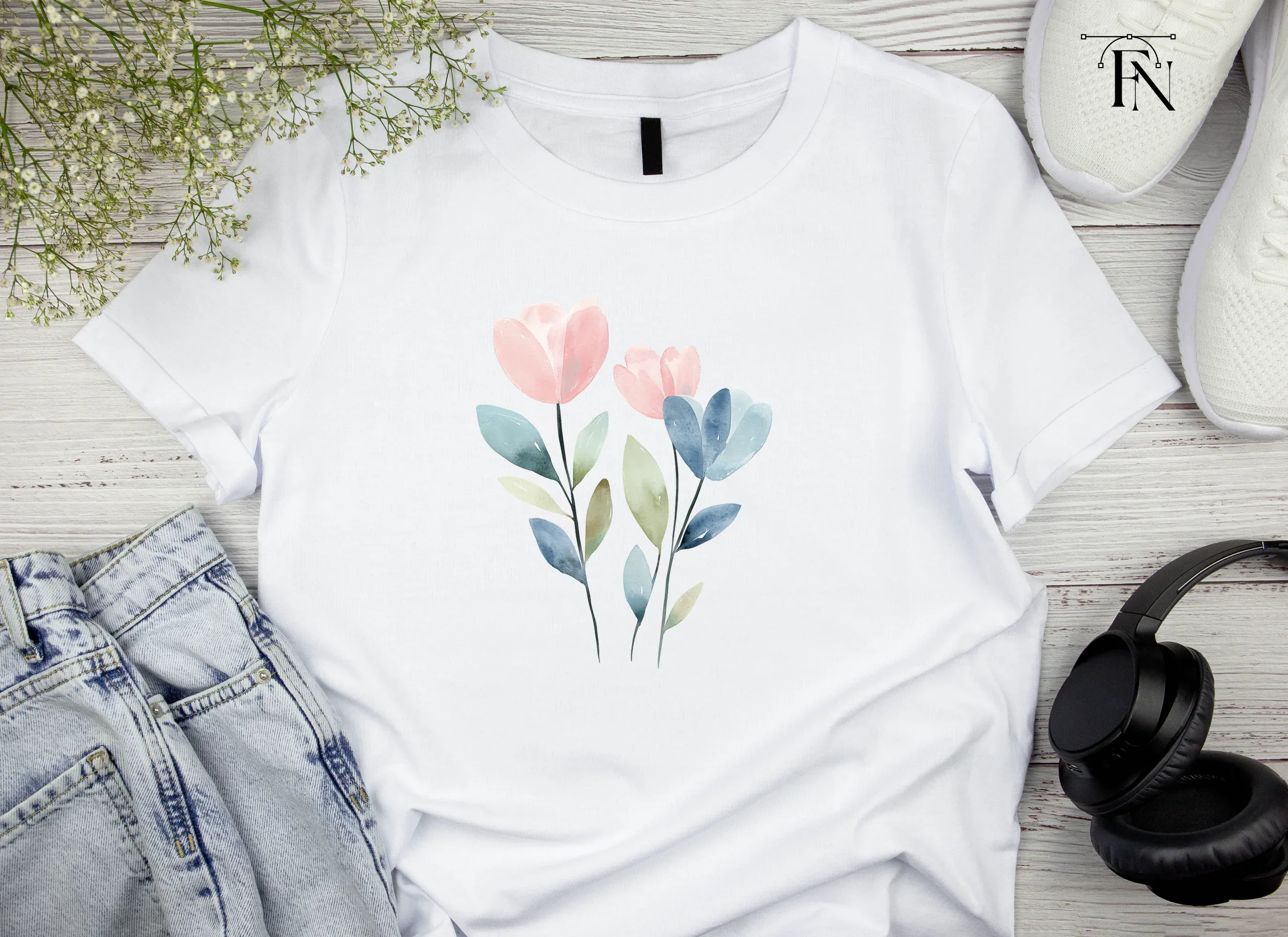 Abstract Floral Clipart Bundle - Image 4
