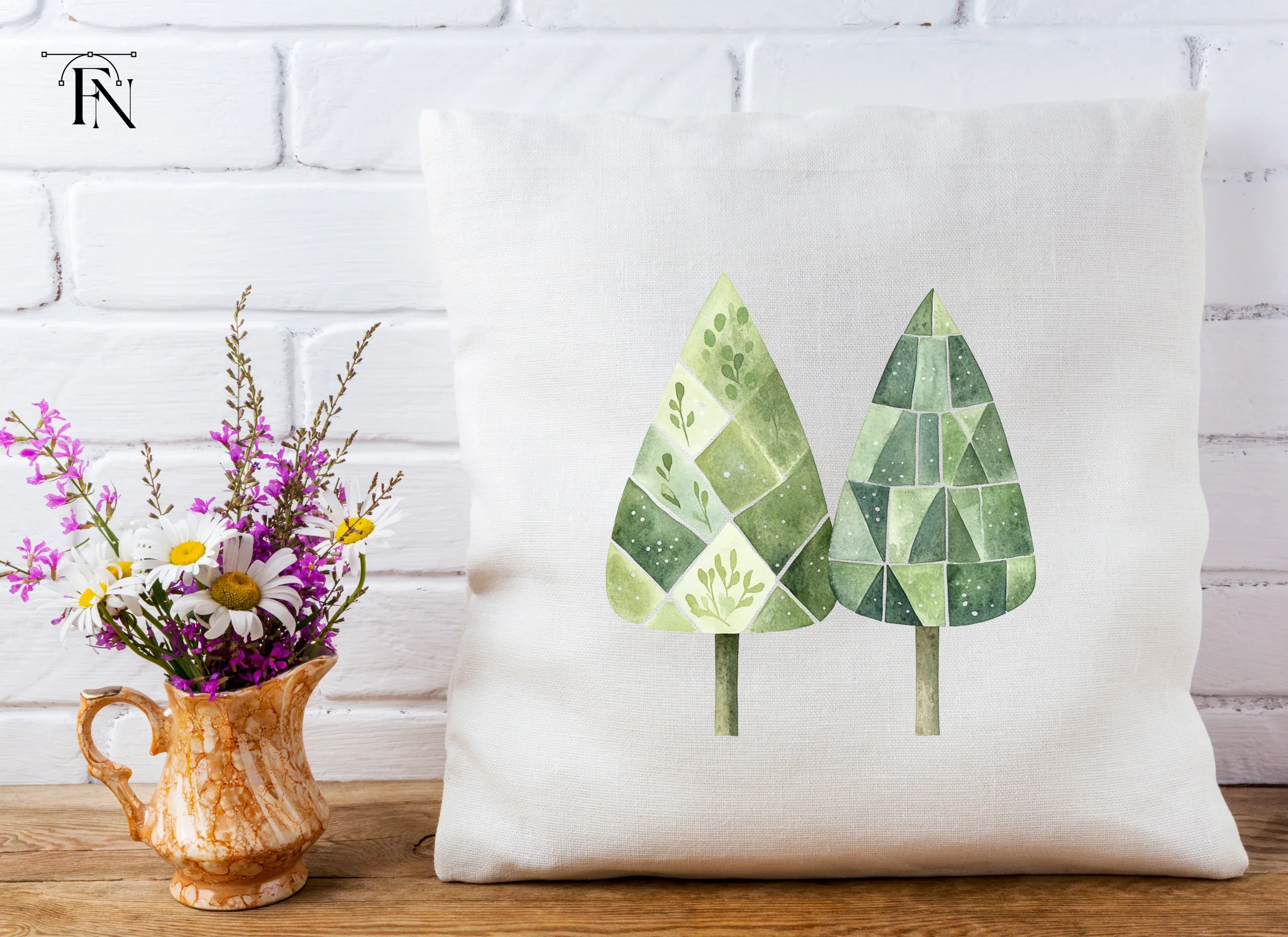 Abstract Forest Trees Clipart Bundle - Image 5