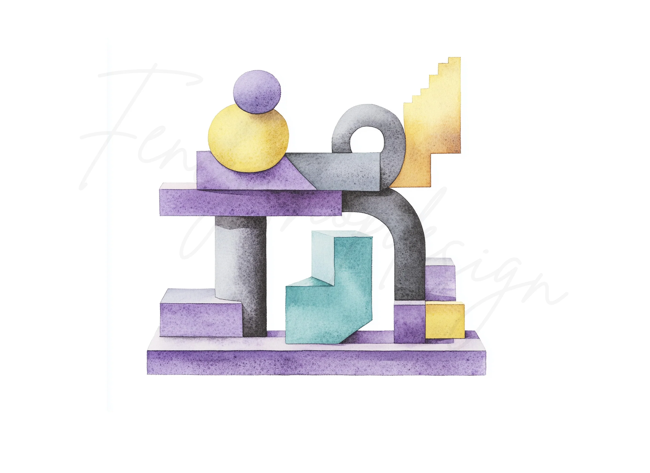 Abstract Geometric Clipart Bundle - Image 3
