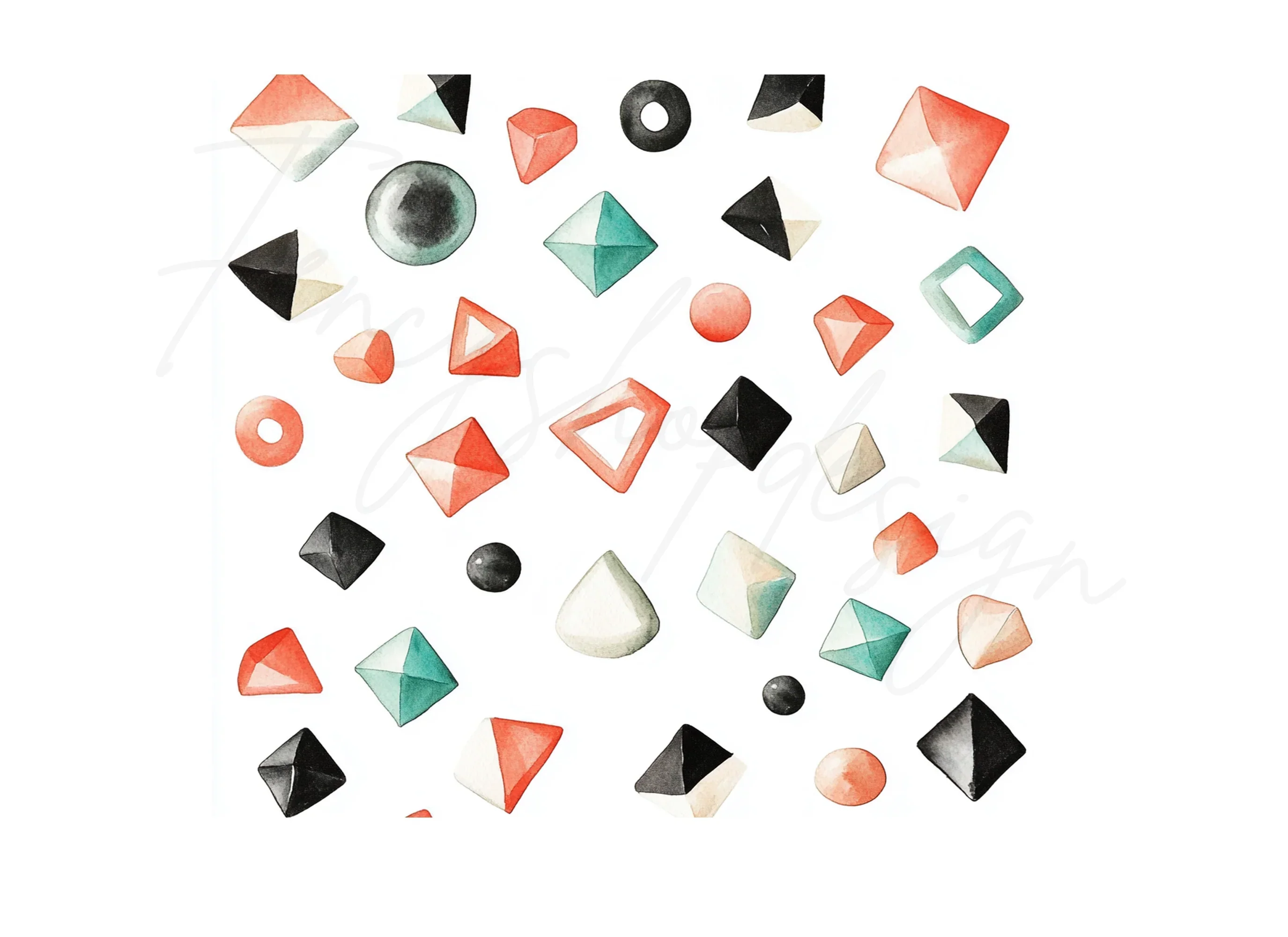 Abstract Geometric Shapes Clipart Bundle - Image 3