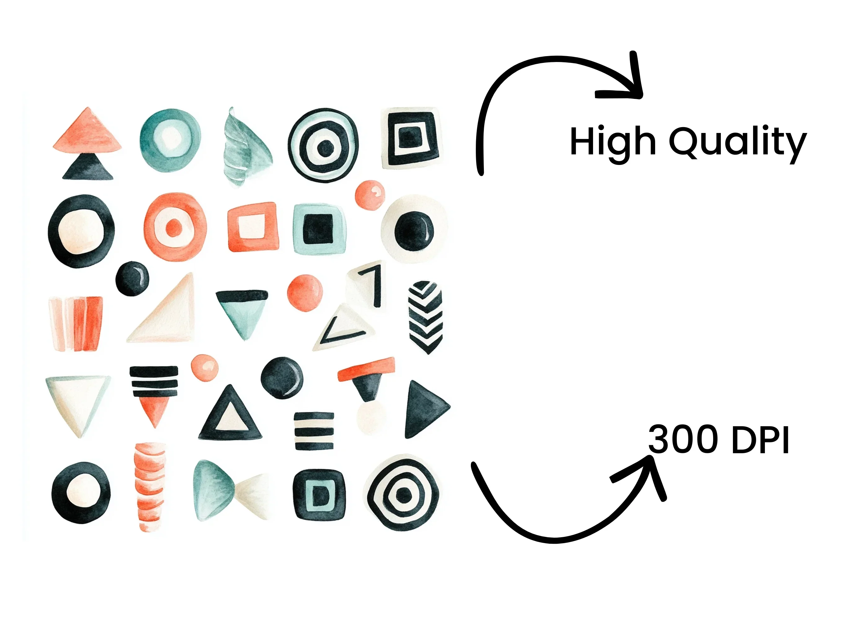 Abstract Geometric Shapes Clipart Bundle - Image 4