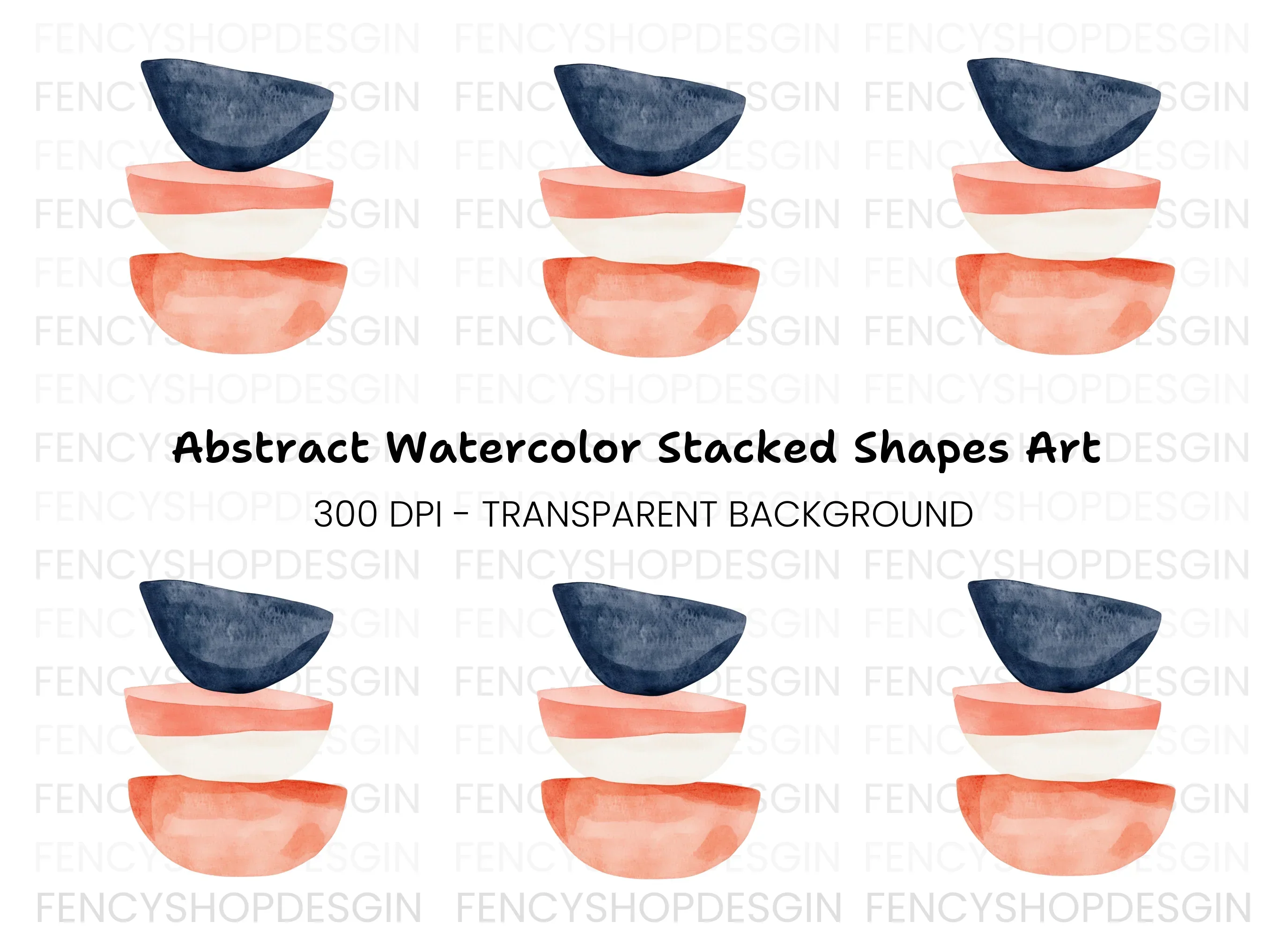 Abstract Shapes Clipart Bundle