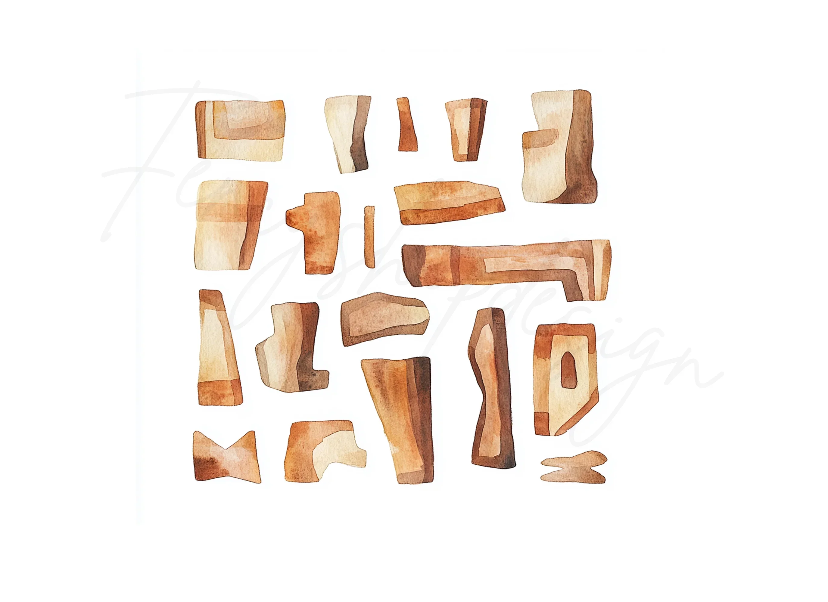 Abstract Shapes Clipart Bundle - Image 2
