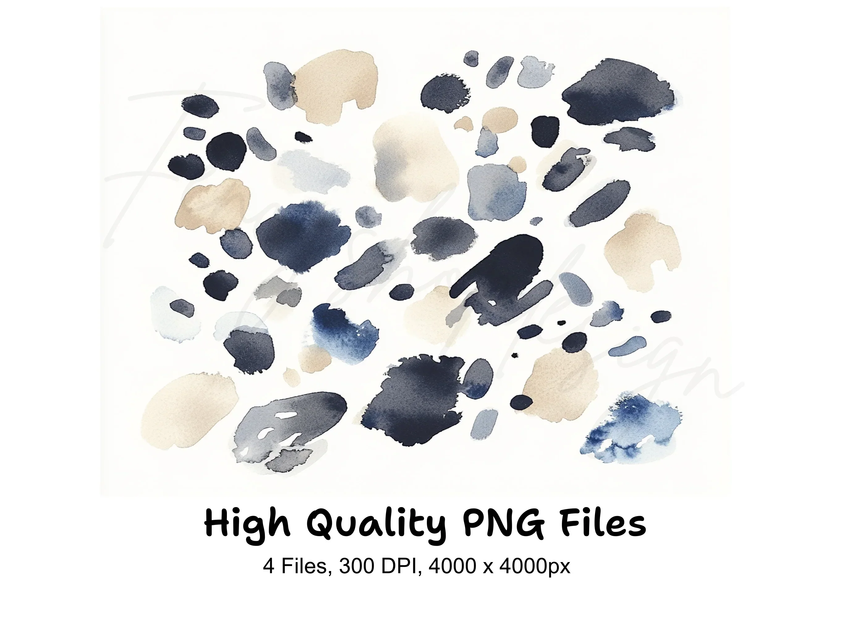Abstract Splashes Clipart Bundle
