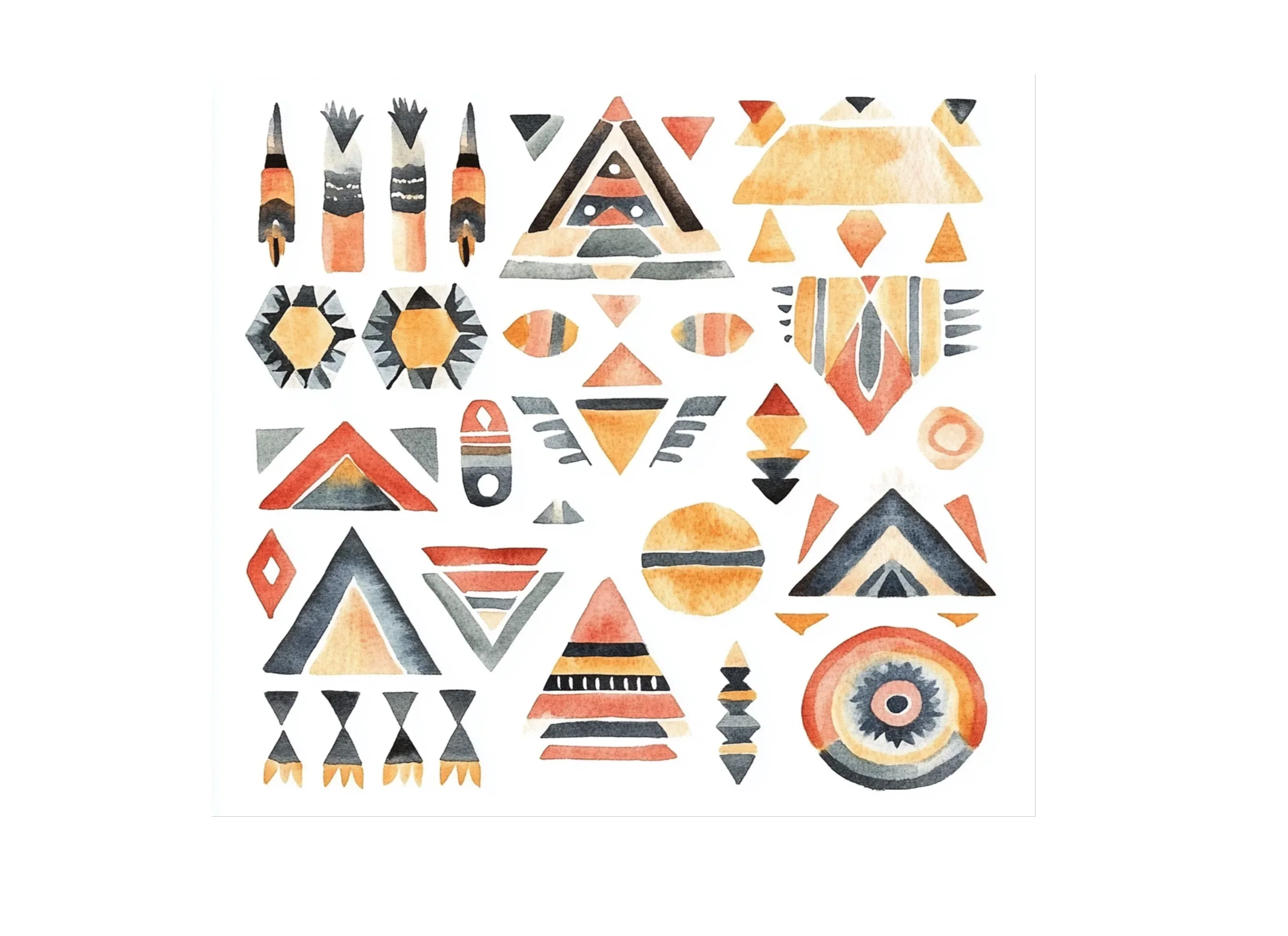 Abstract Tribal Elements Clipart Bundle - Image 2