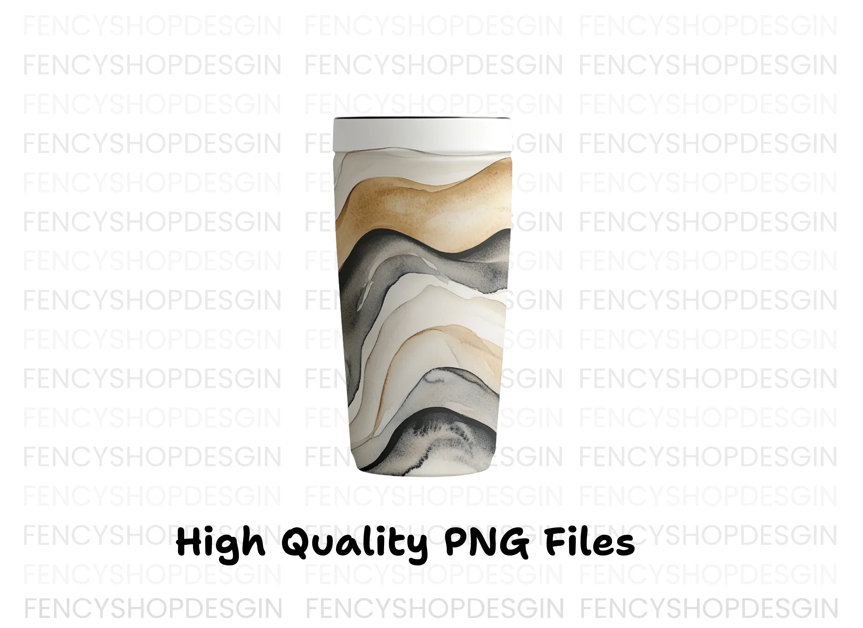 Abstract Wavy Pattern Tumbler Clipart Bundle - Image 3