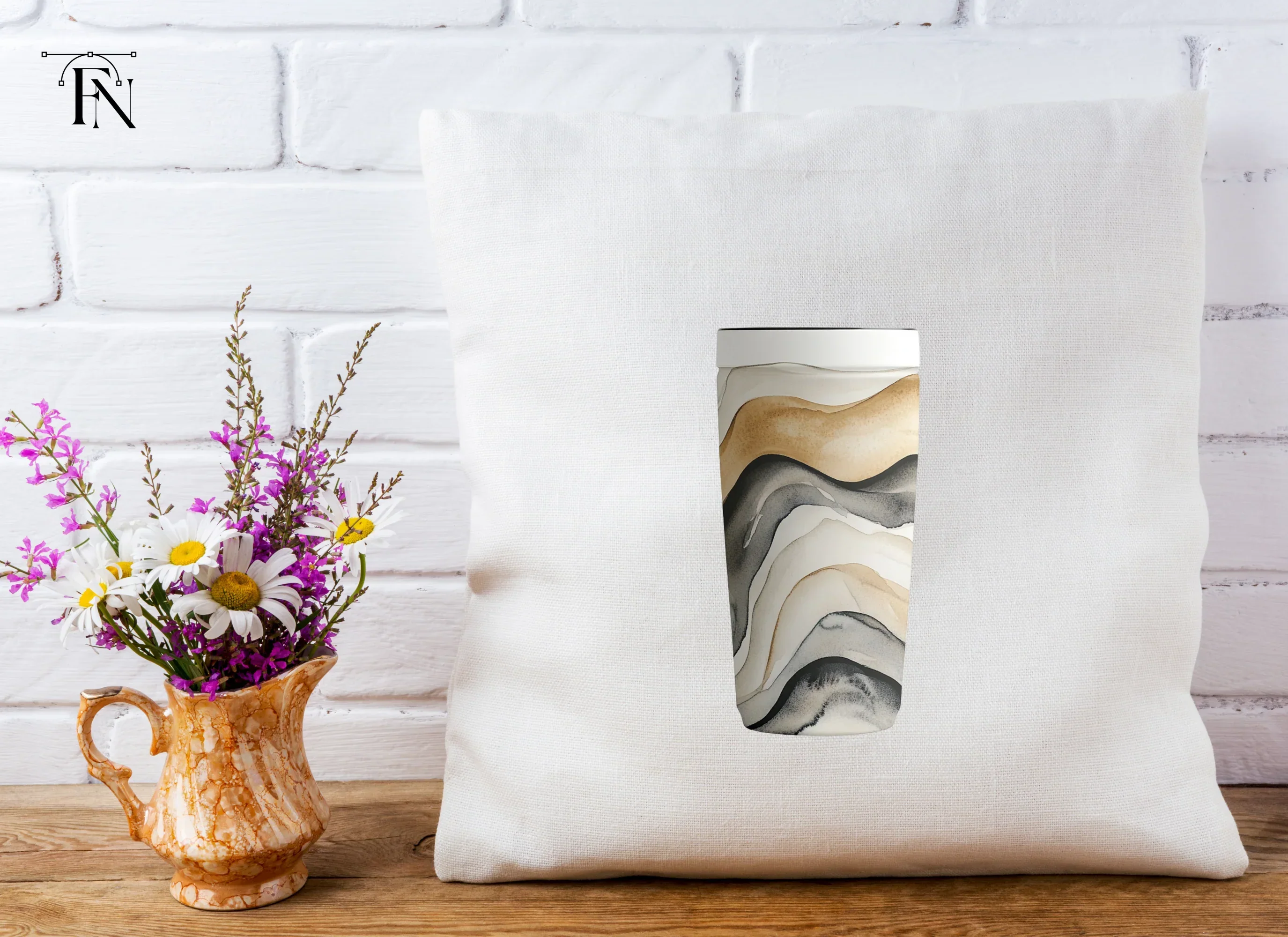 Abstract Wavy Pattern Tumbler Clipart Bundle - Image 5