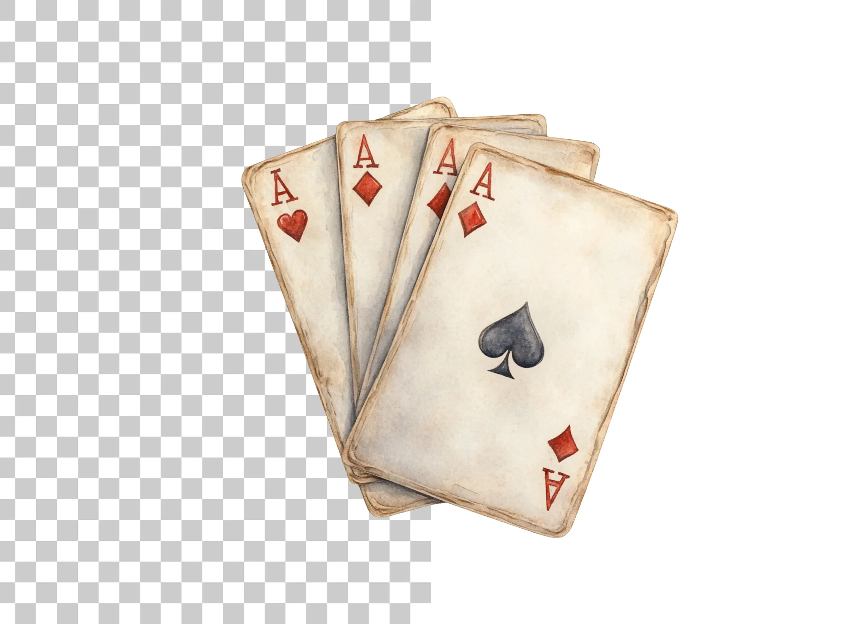 Aces Playing Cards Clipart Bundle - Image 2