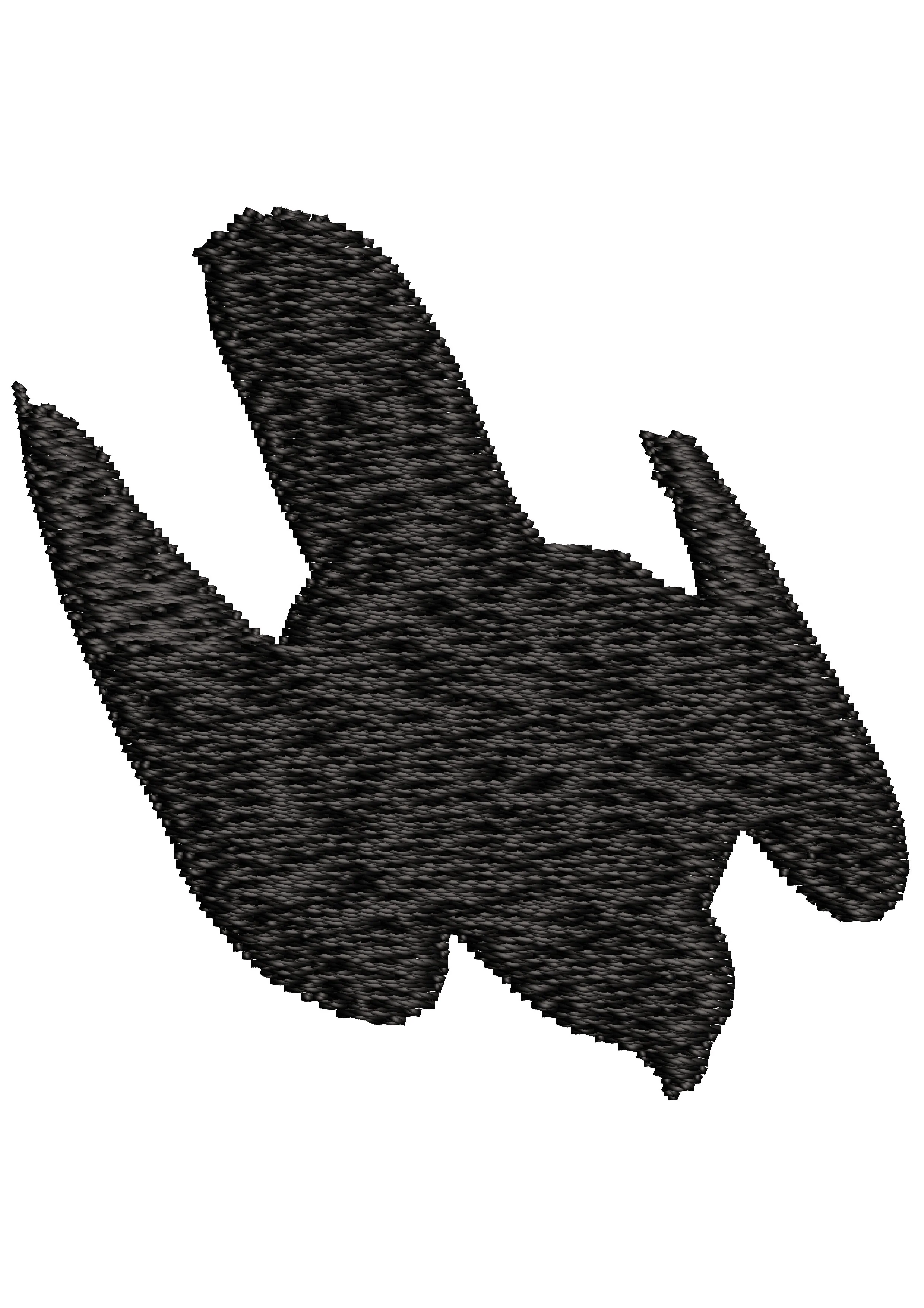Action Bird Embroidery Design