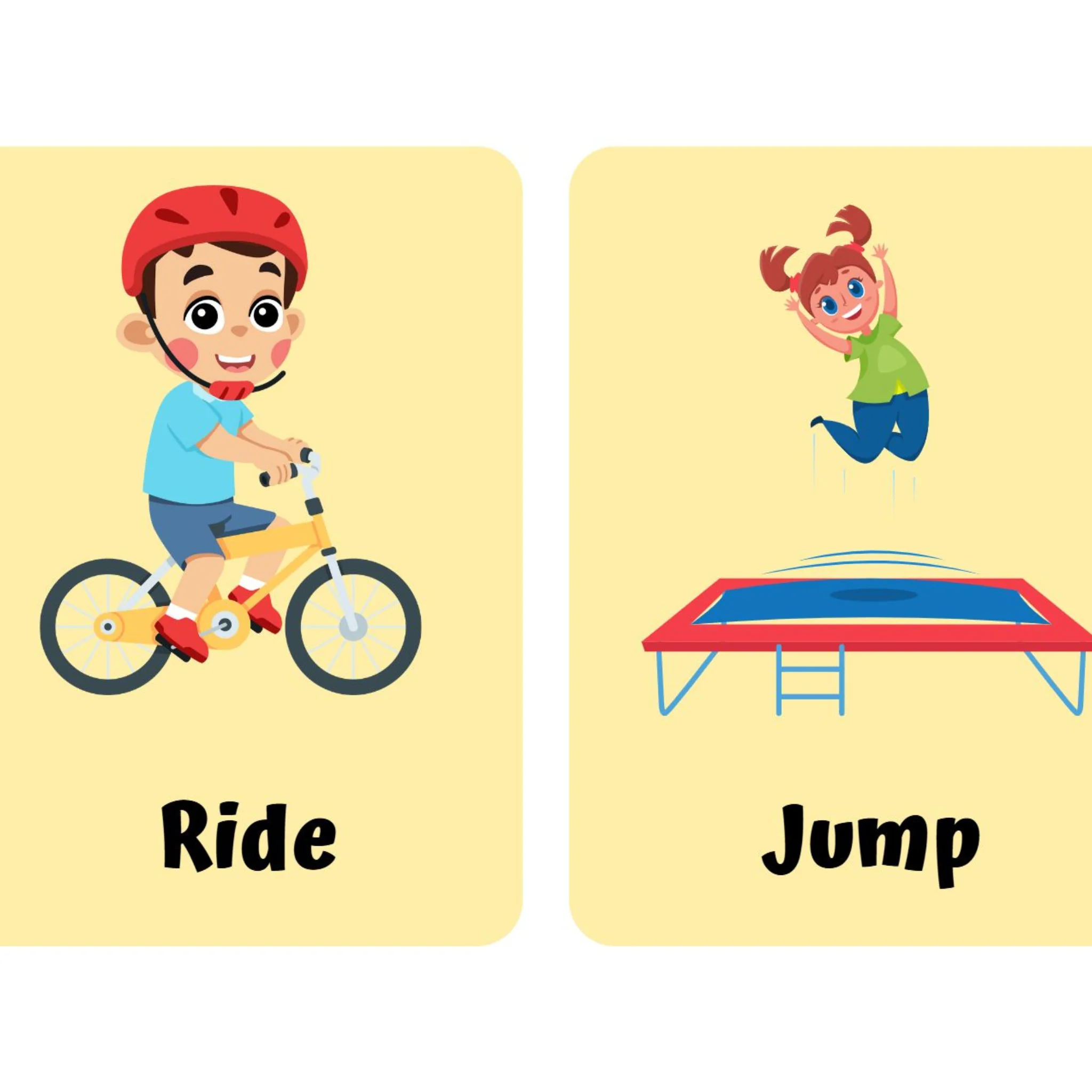 Action Verbs Flashcards for Kids - Image 4