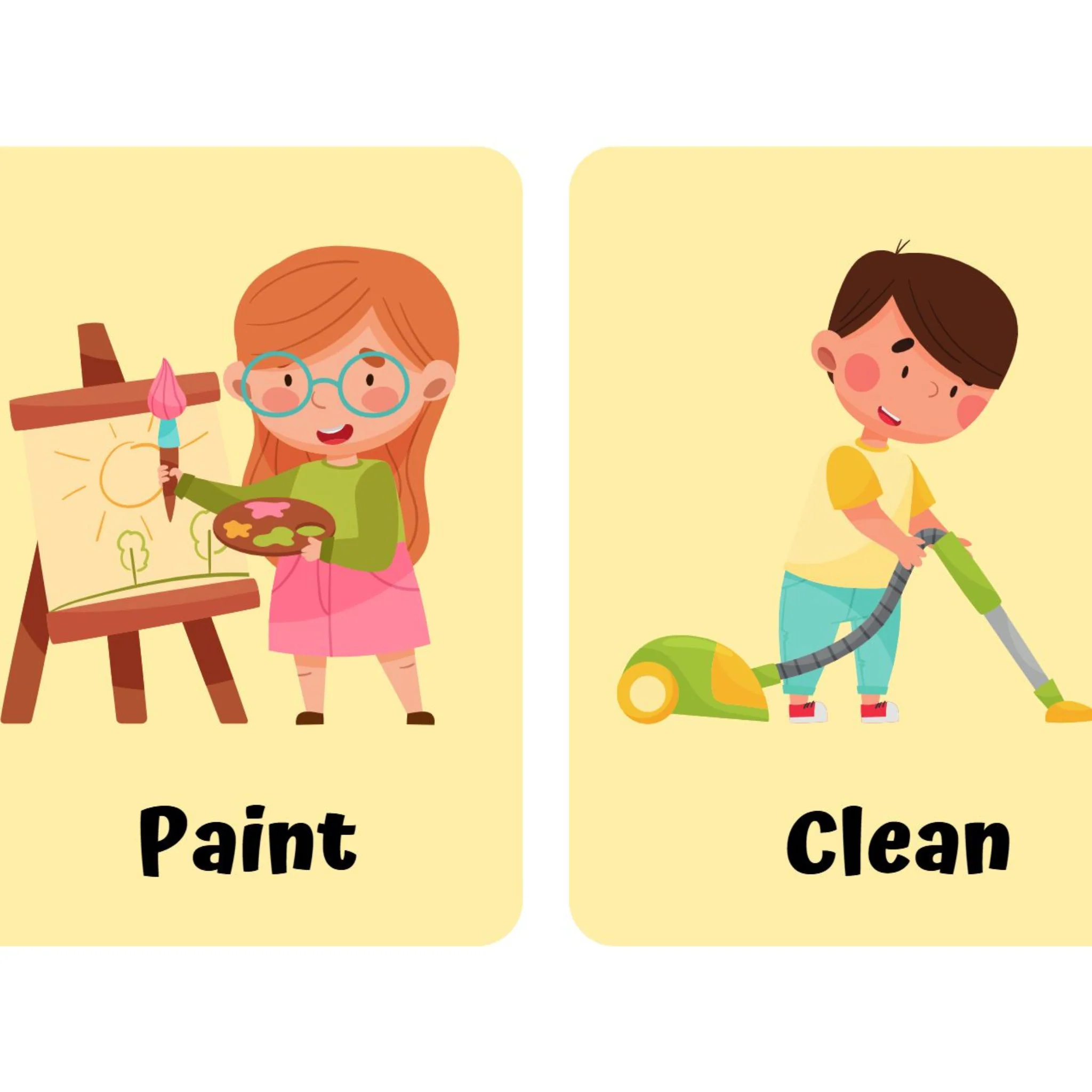 Action Verbs Flashcards for Kids - Image 5