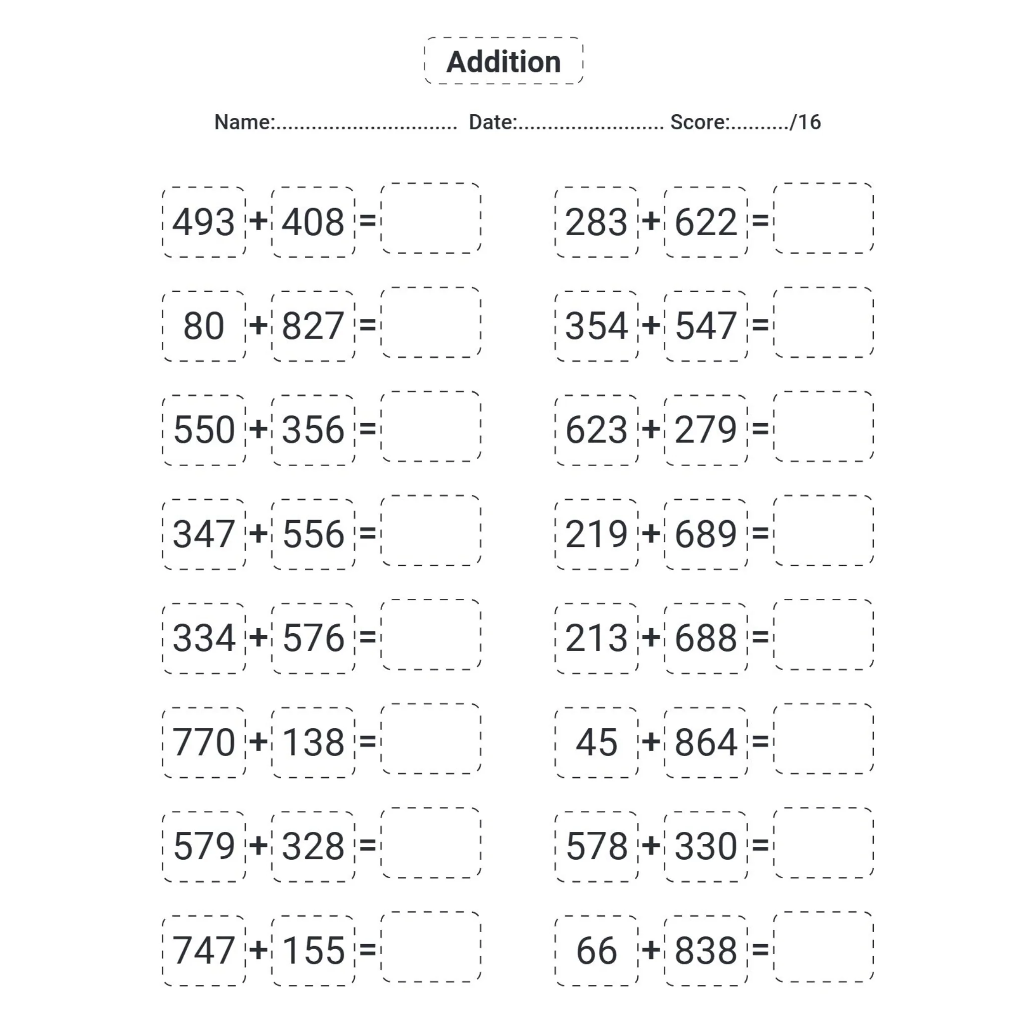 Addition Math Workbook for Kids - Image 2