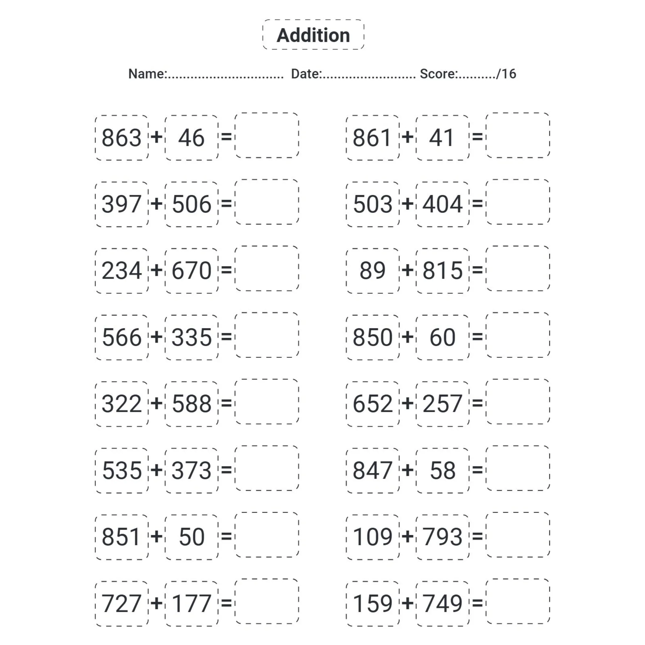 Addition Math Workbook for Kids - Image 3