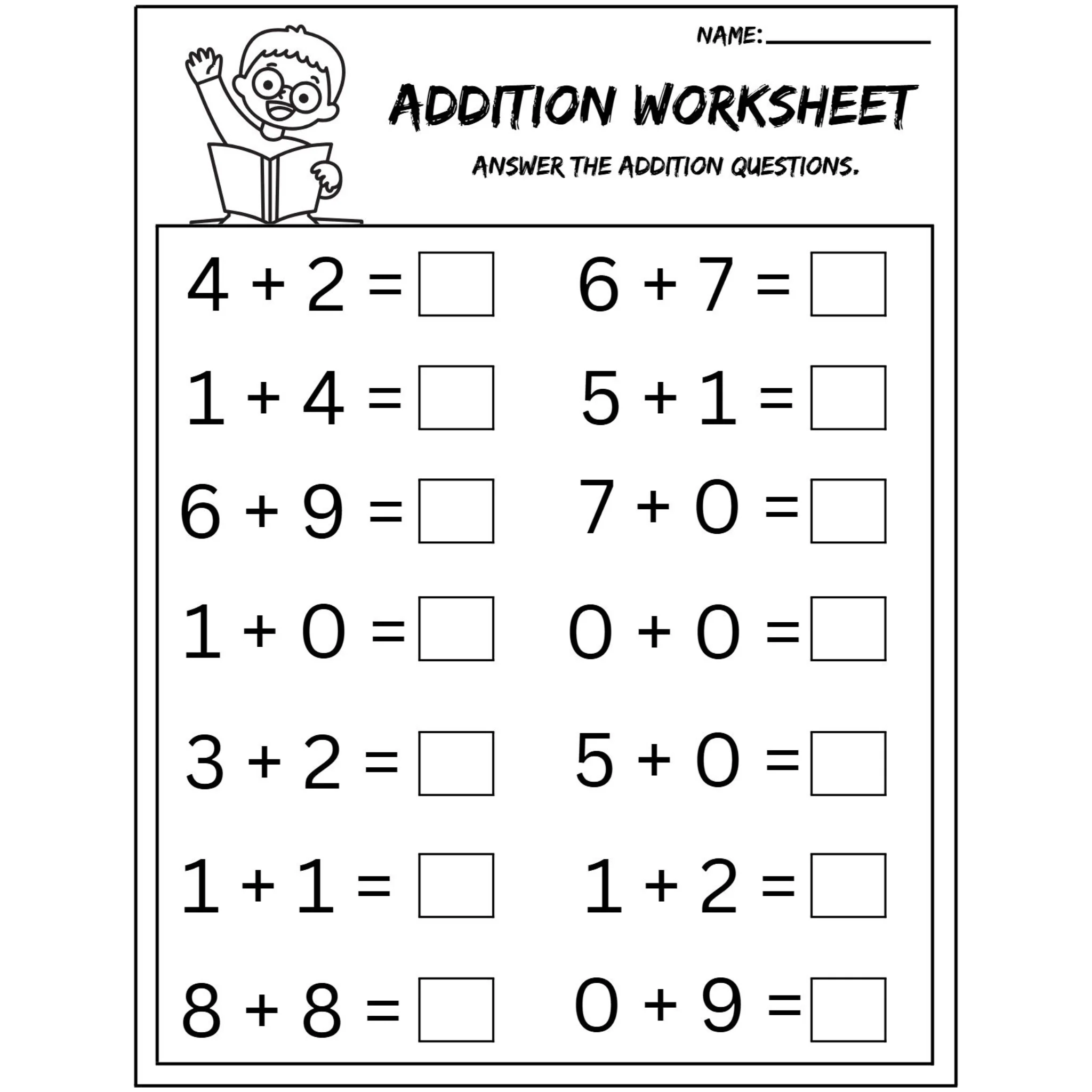 Addition Question Practice Worksheets - Image 3