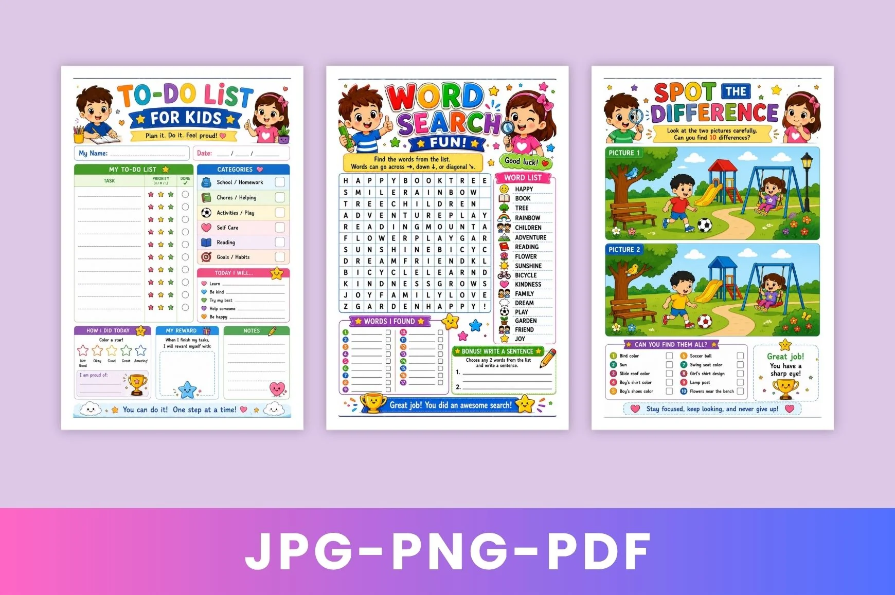 Adhd Activity For Kids Planner - Image 2