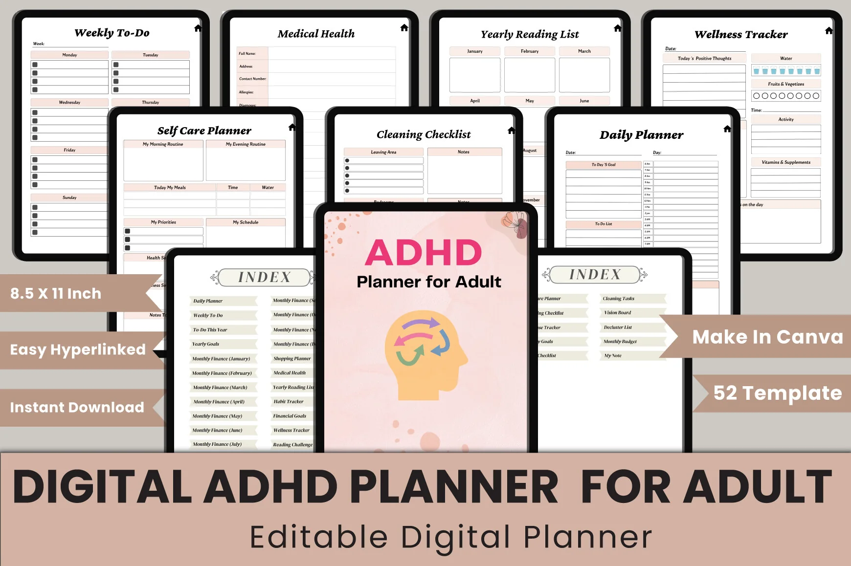 ADHD Adult Planner