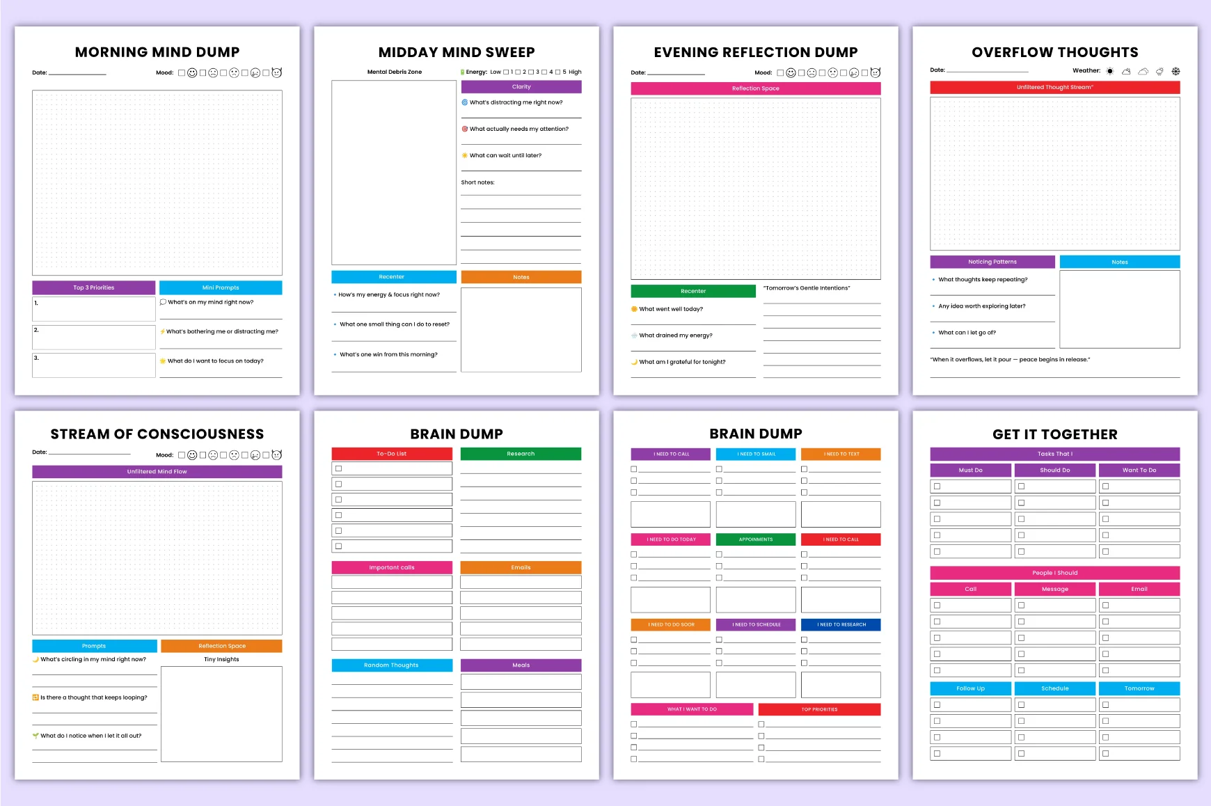 Adhd Brain Dump Planner - Image 4