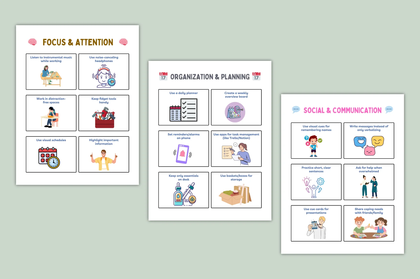 ADHD Calm Skills Support Cards - Image 3