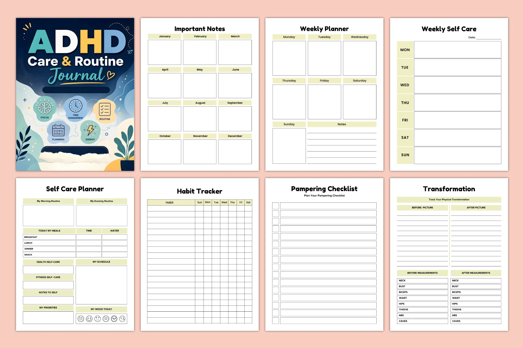Adhd Care Routine Journal - Image 2