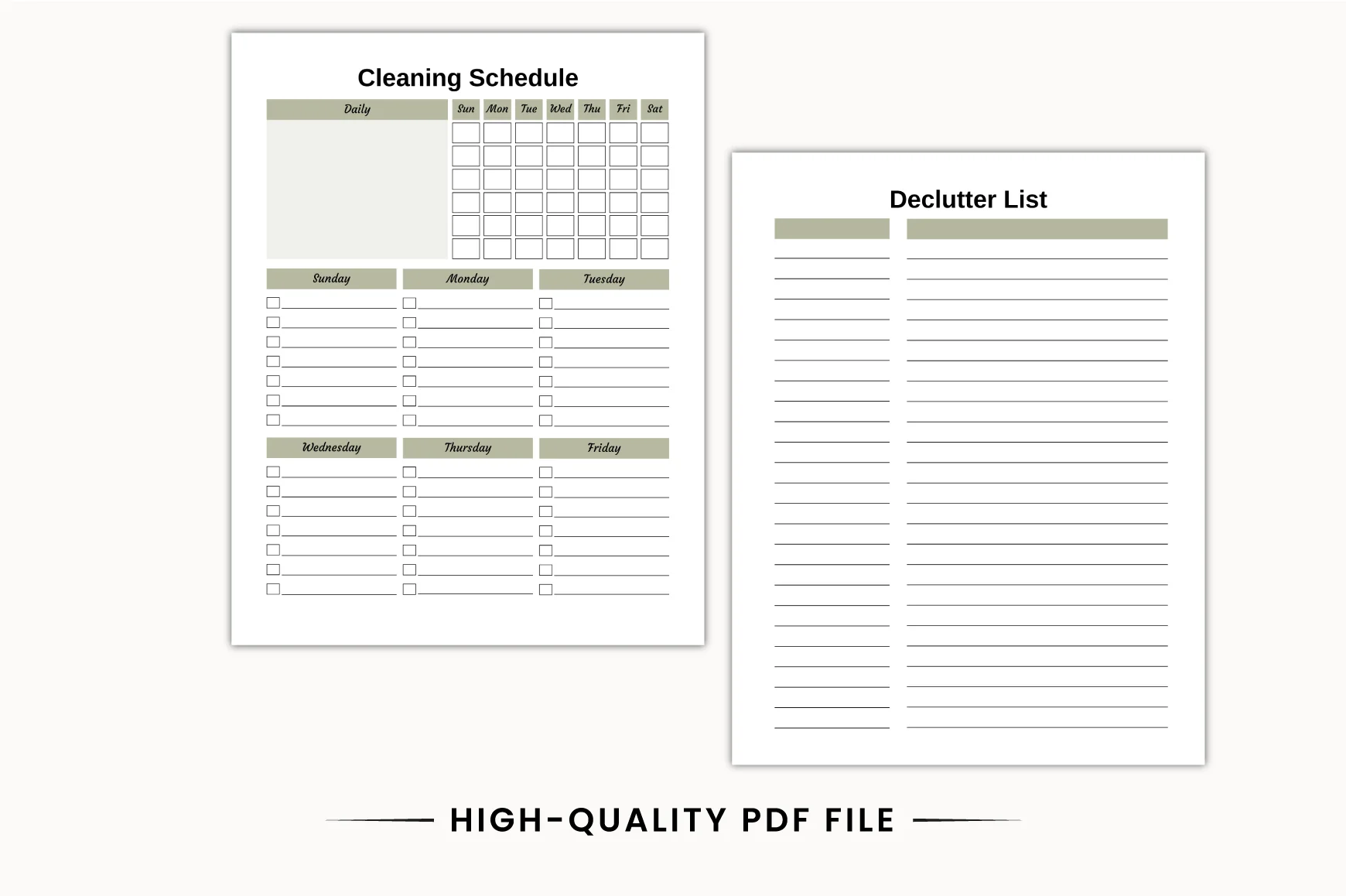 ADHD Cleaning & Declutter Planner - Image 3
