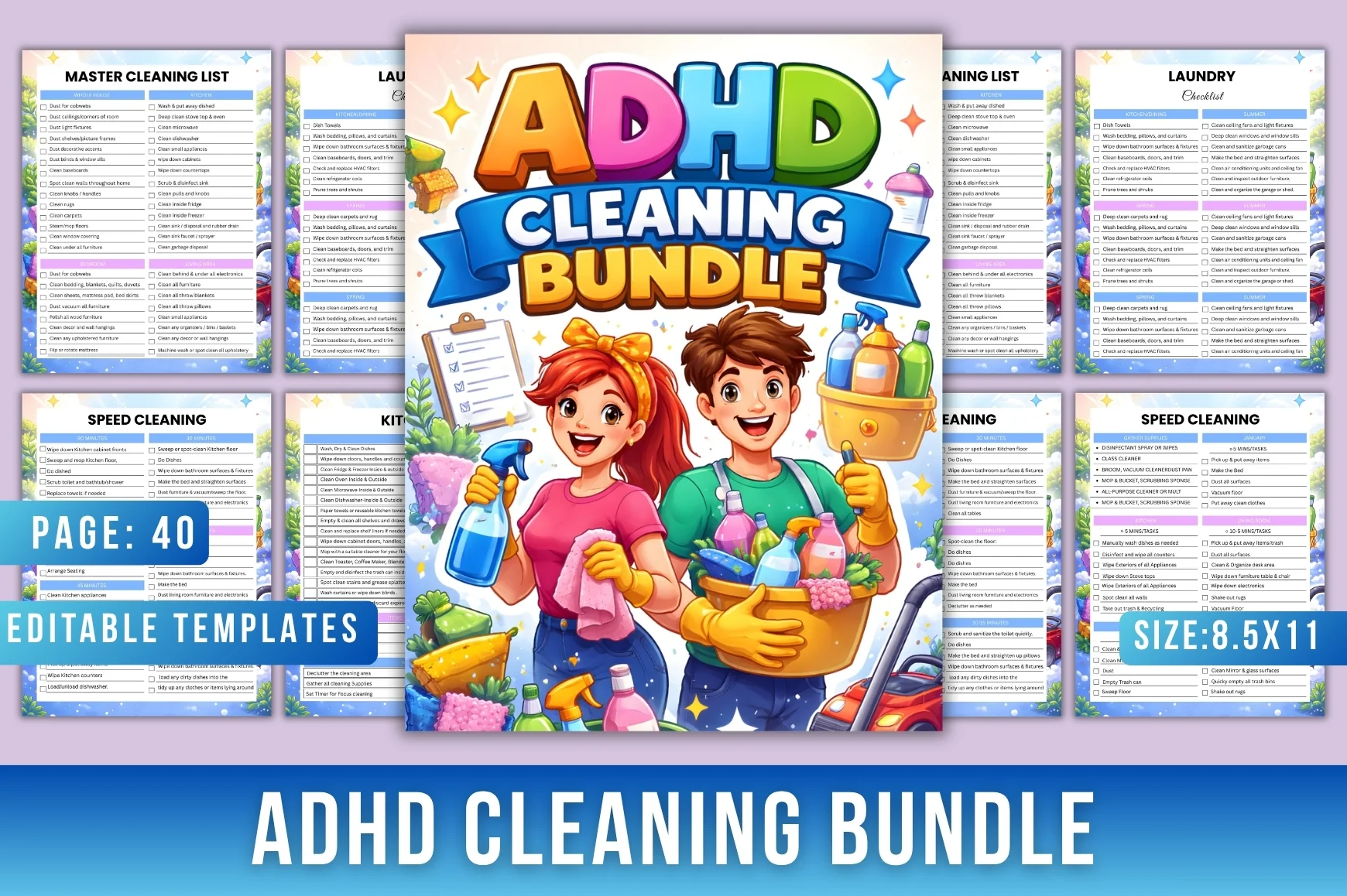 ADHD Cleaning Planner