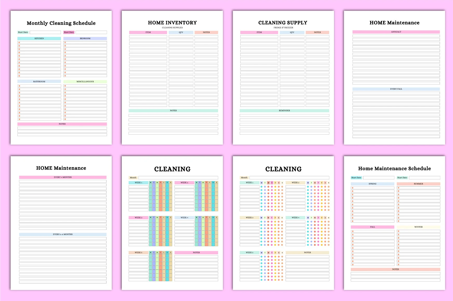 ADHD Cleaning Planner for Effective Organization - Image 4