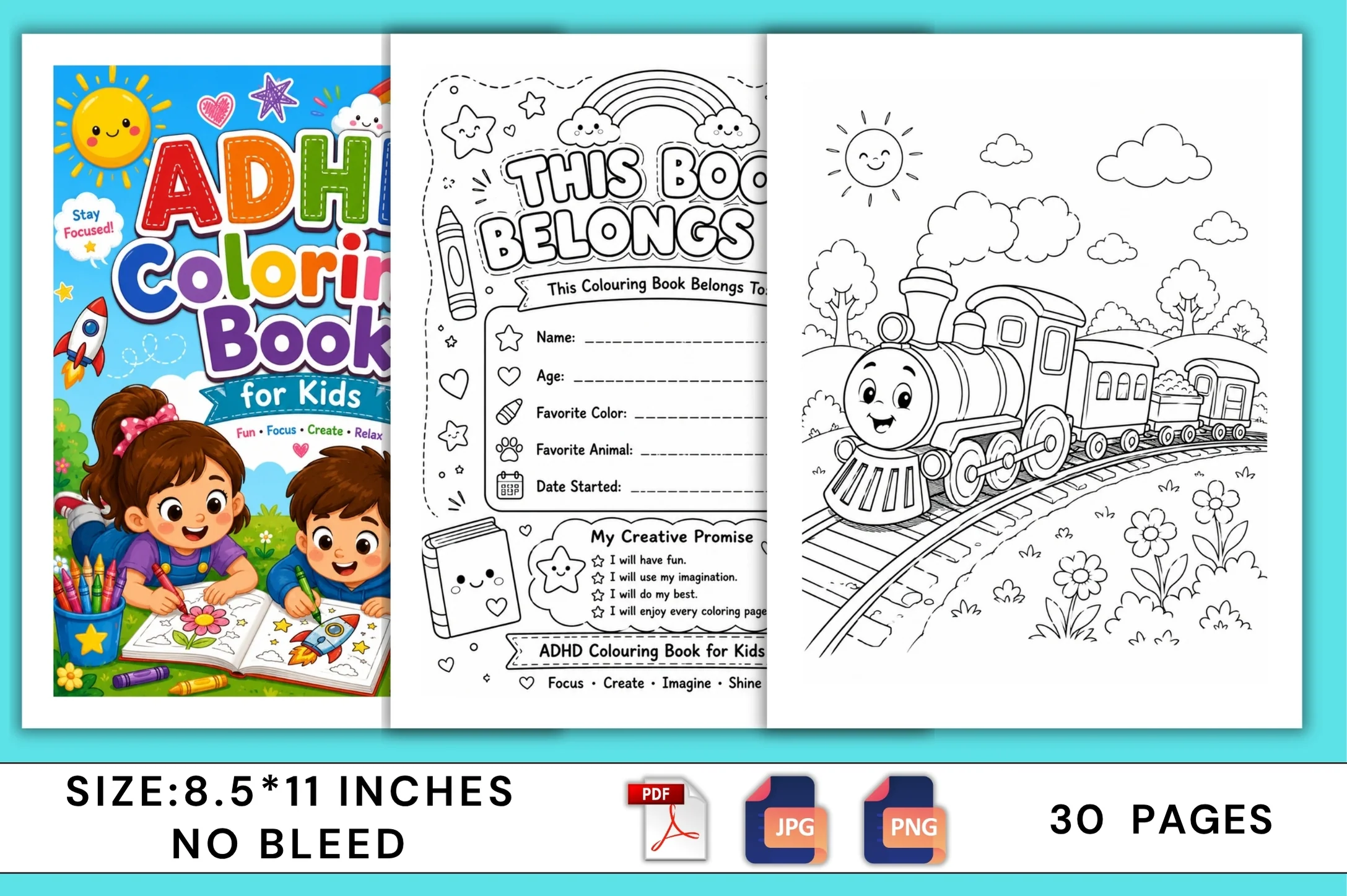 Adhd Coloring For Kids Book - Image 3