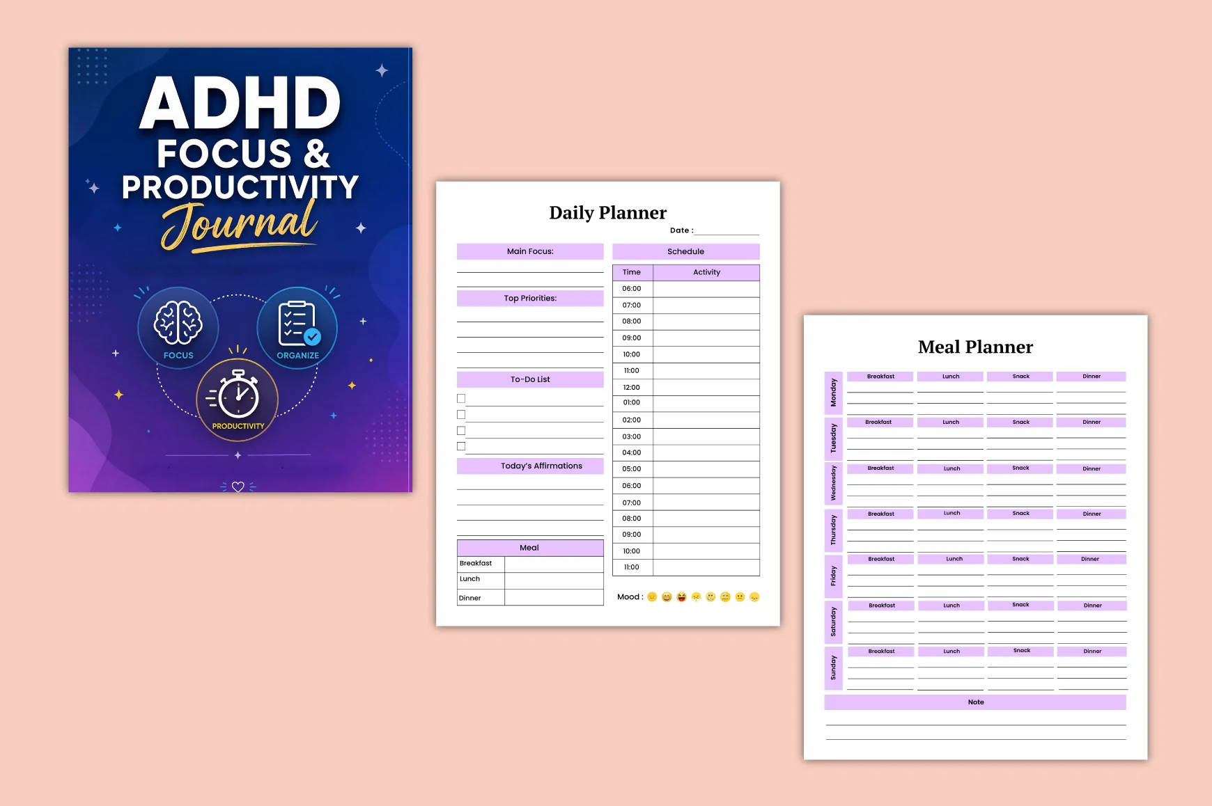 Adhd Focus Productivity Journal - Image 4