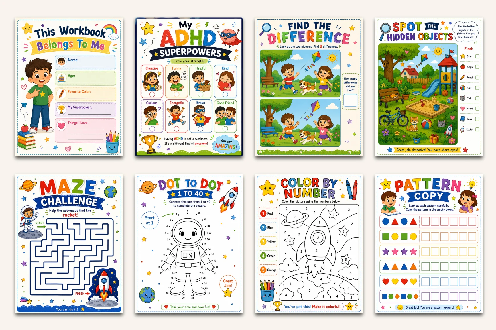 Adhd For Kids Workbook - Image 2