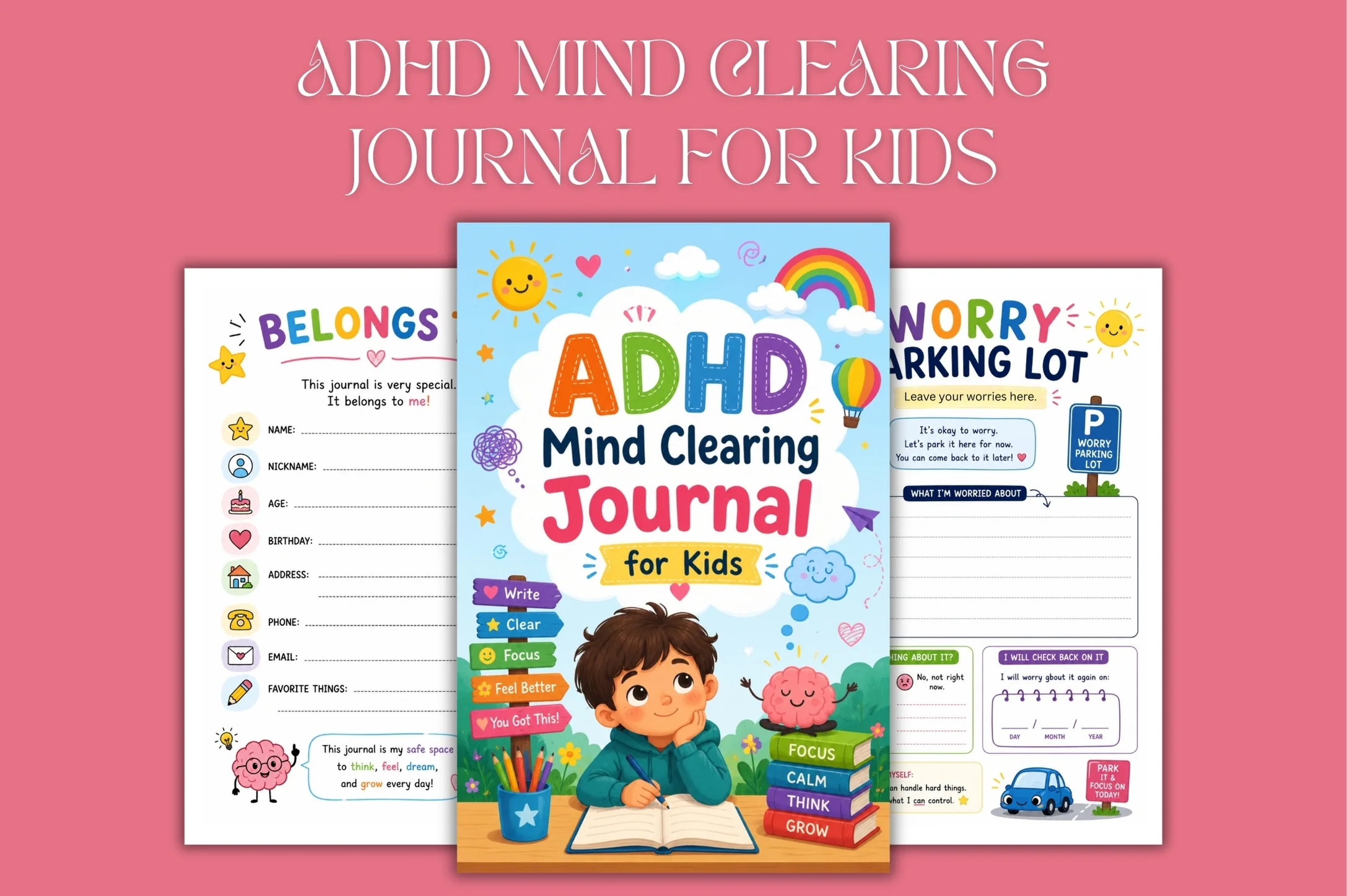 Adhd Mind Clearing For Kids Journal - Image 3