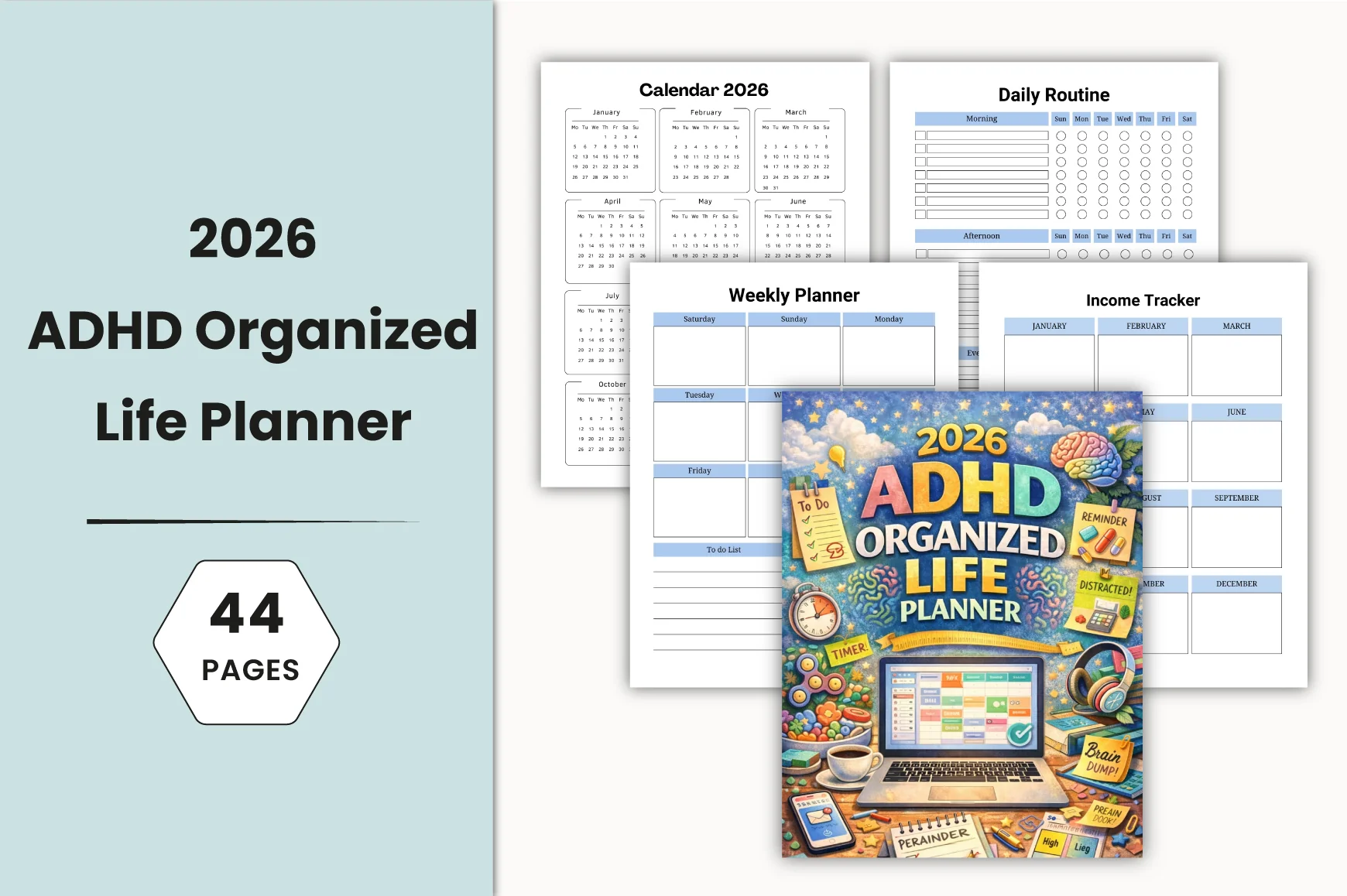 ADHD Organized Life Planner