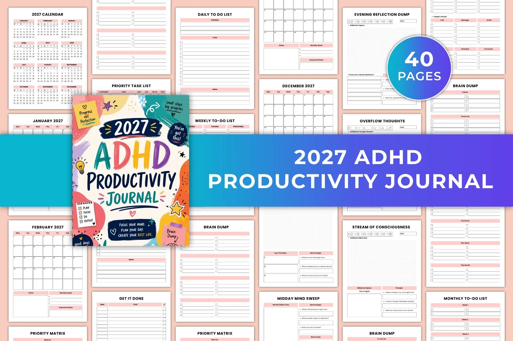 Adhd Productivity Journal