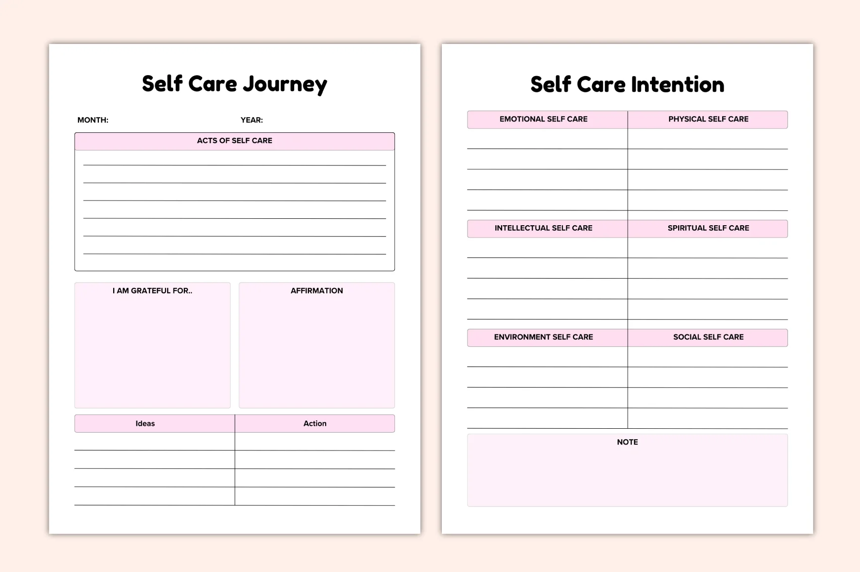 ADHD Self-Care Support Planner - Image 3