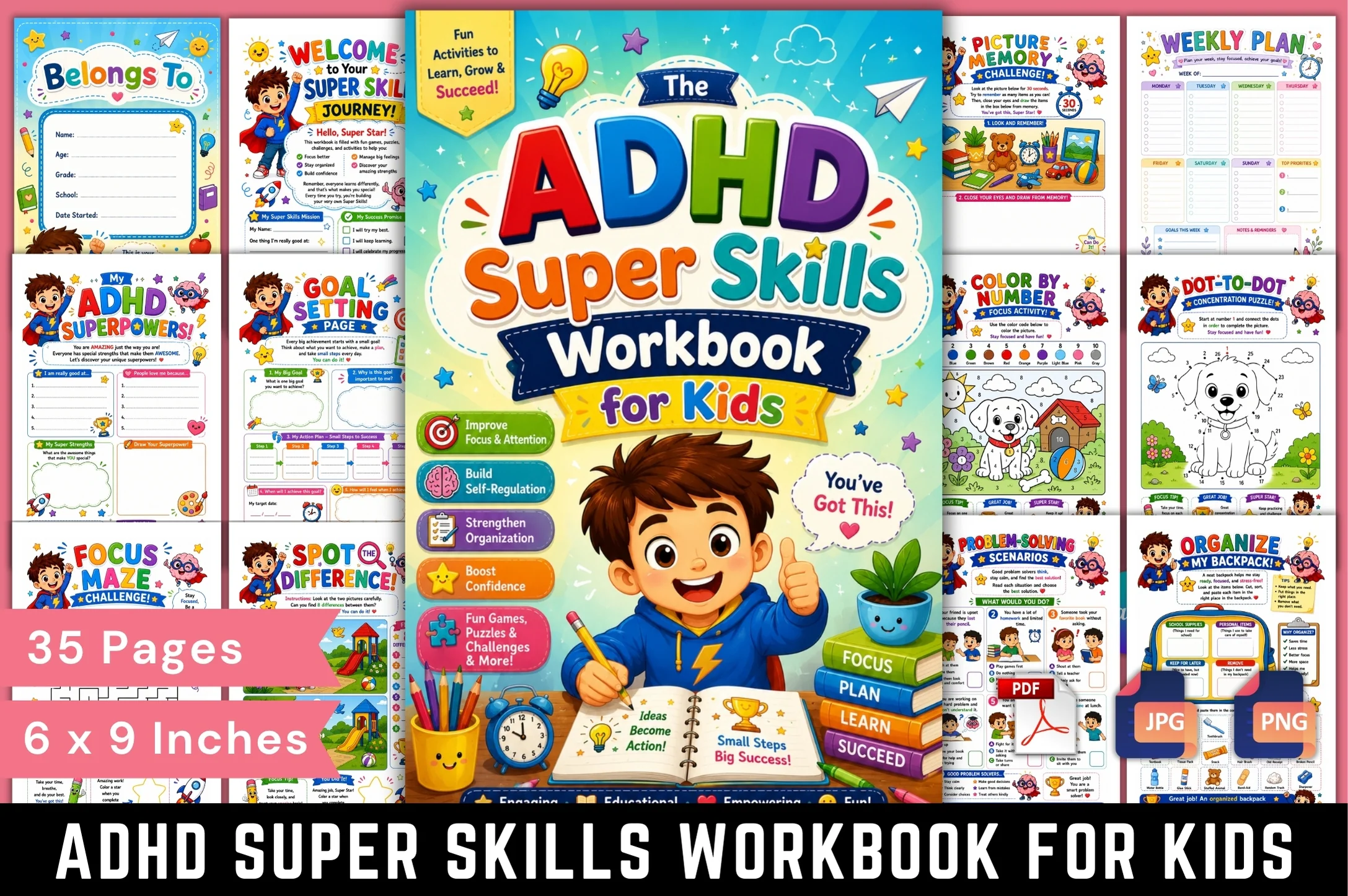 Adhd Super Skills For Kids Workbook