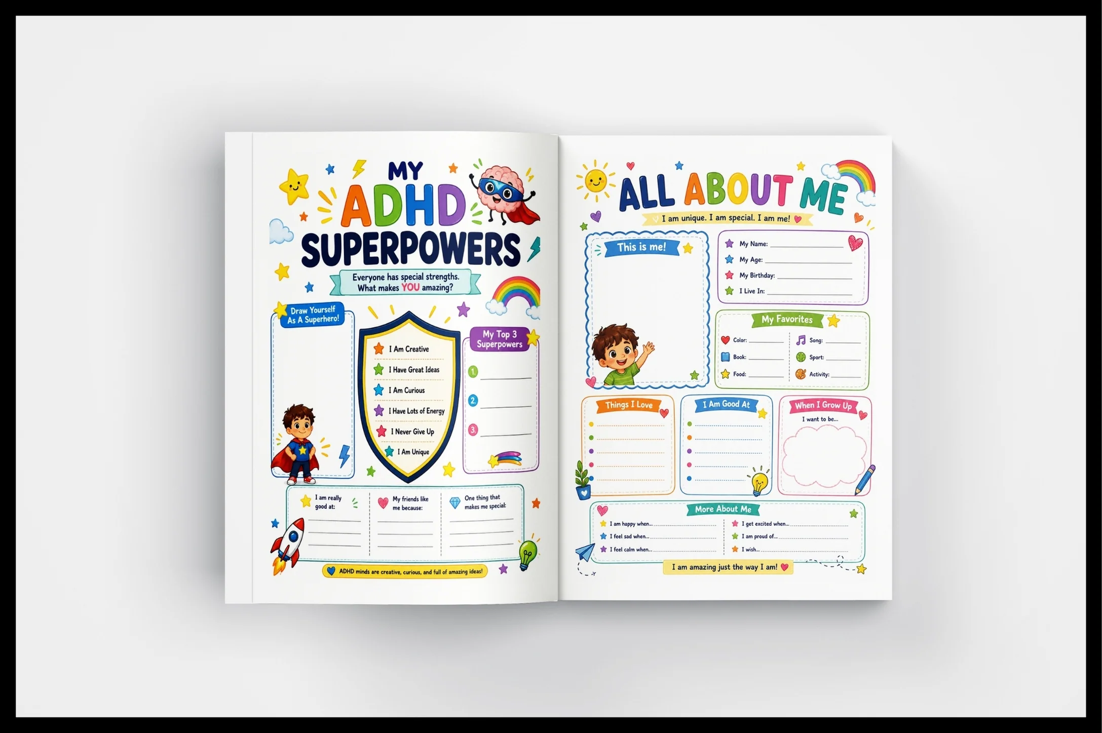 Adhd Therapy Worksheets For Kids Workbook - Image 4