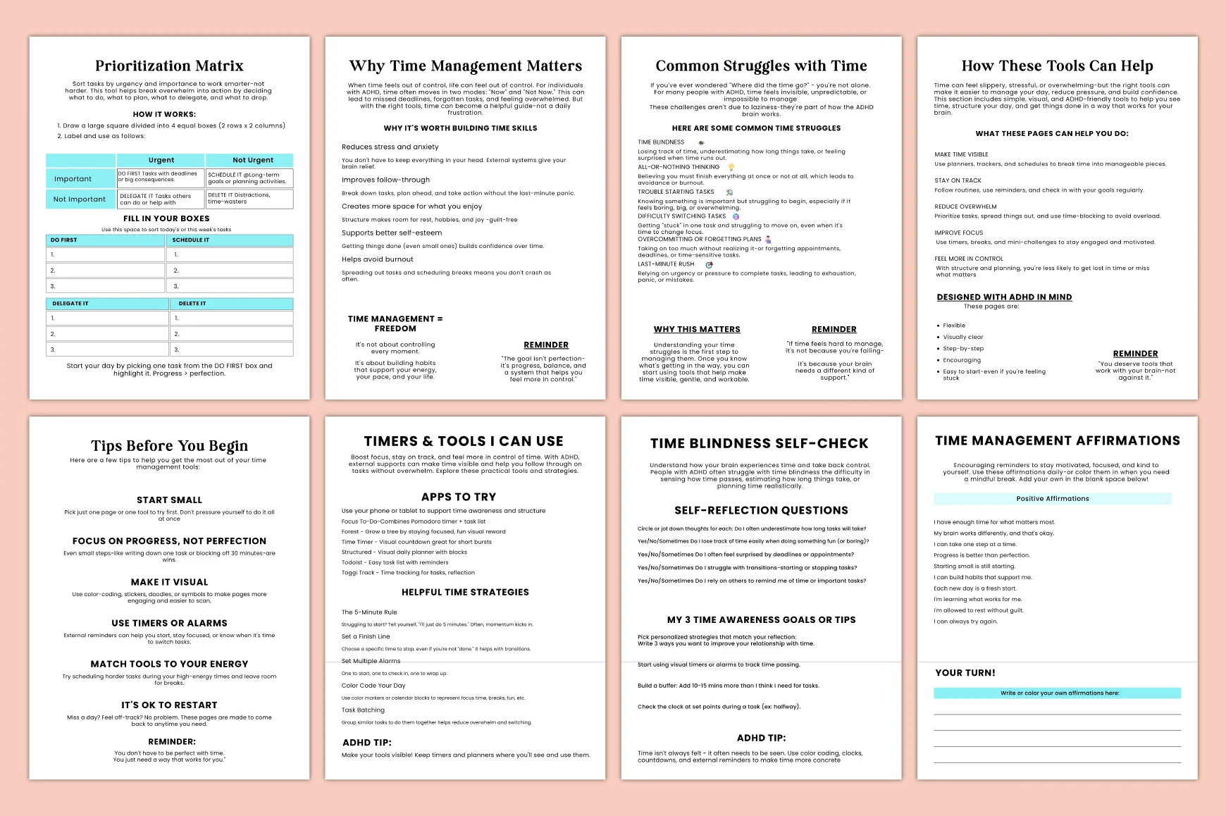 Adhd Time Management Workbook - Image 3