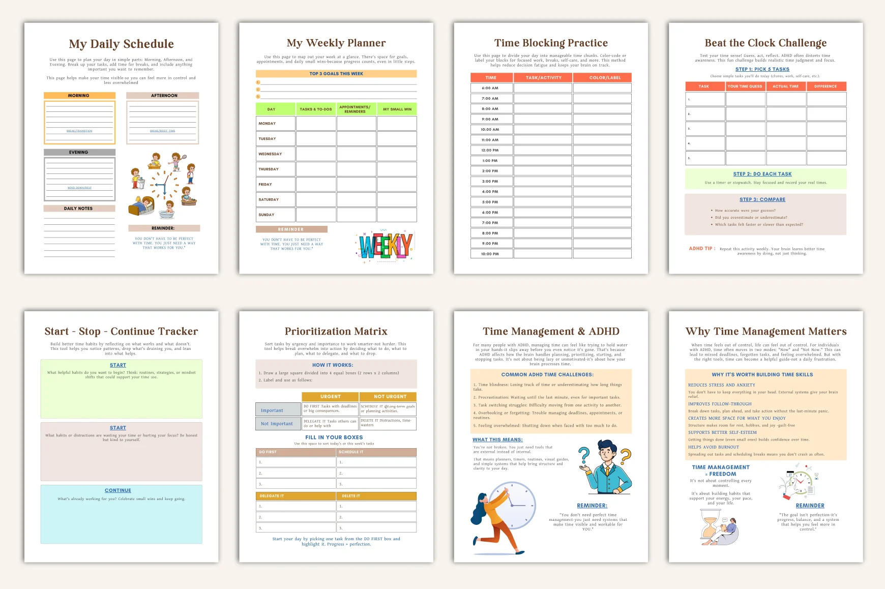 ADHD Time Management Worksheets Book - Image 5