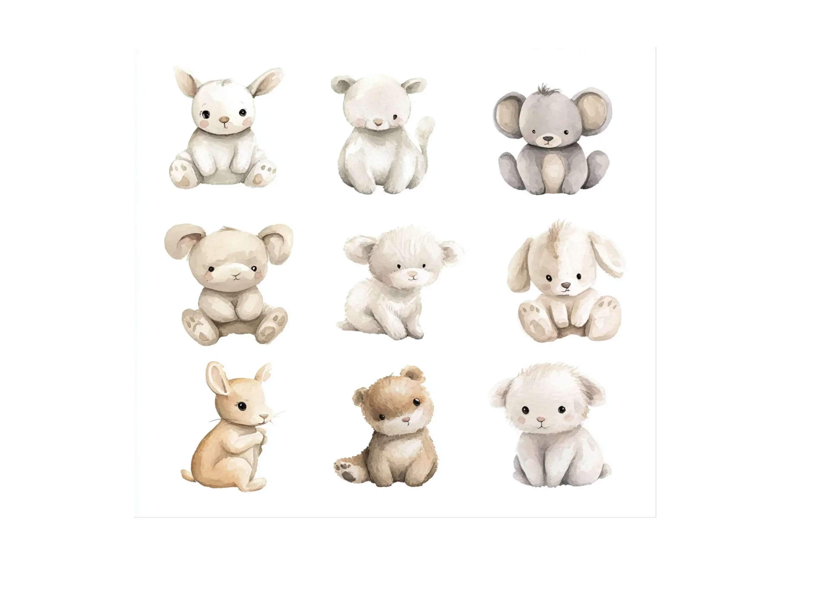 Adorable Baby Animal Clipart Bundle - Image 3