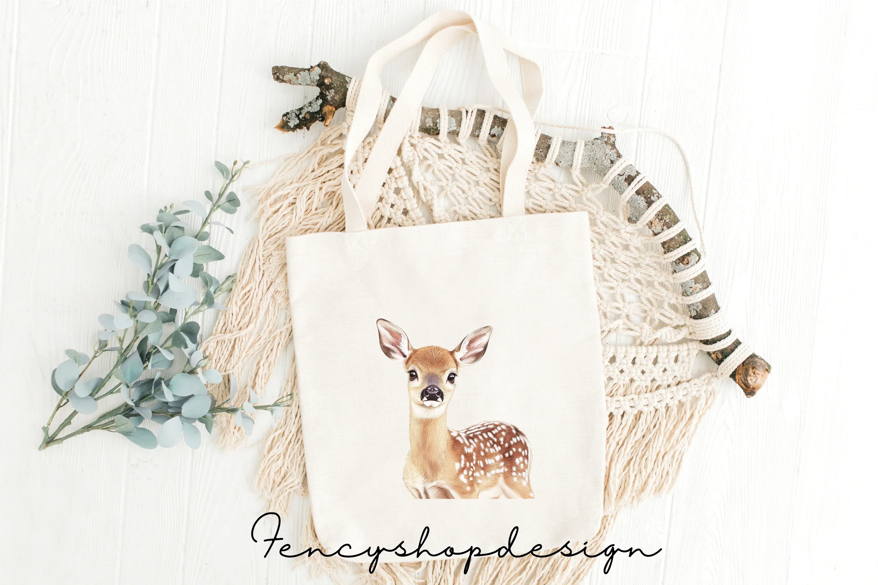 Adorable Baby Deer Clipart Bundle - Image 8