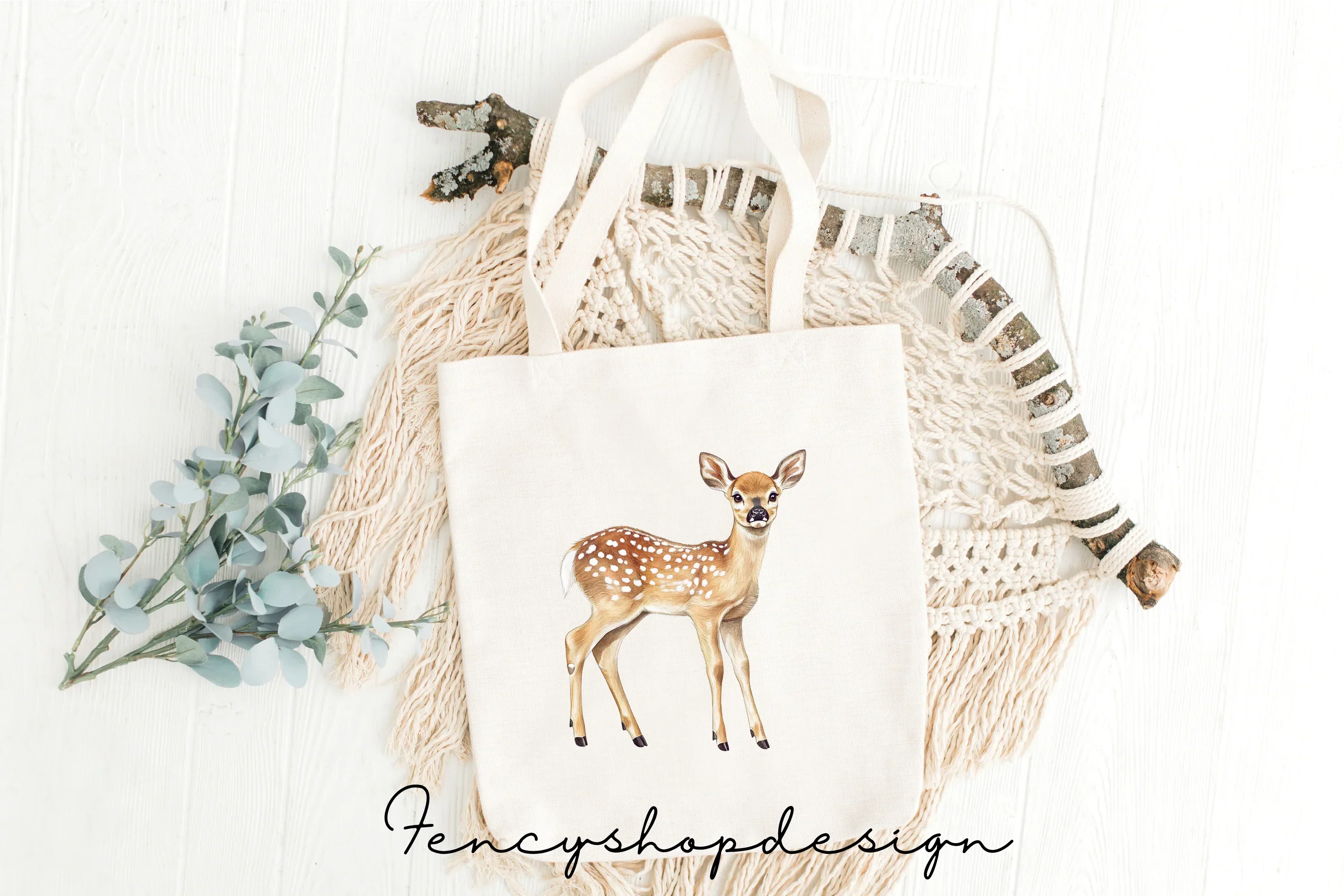 Adorable Baby Deer Fawn Clipart Bundle - Image 8
