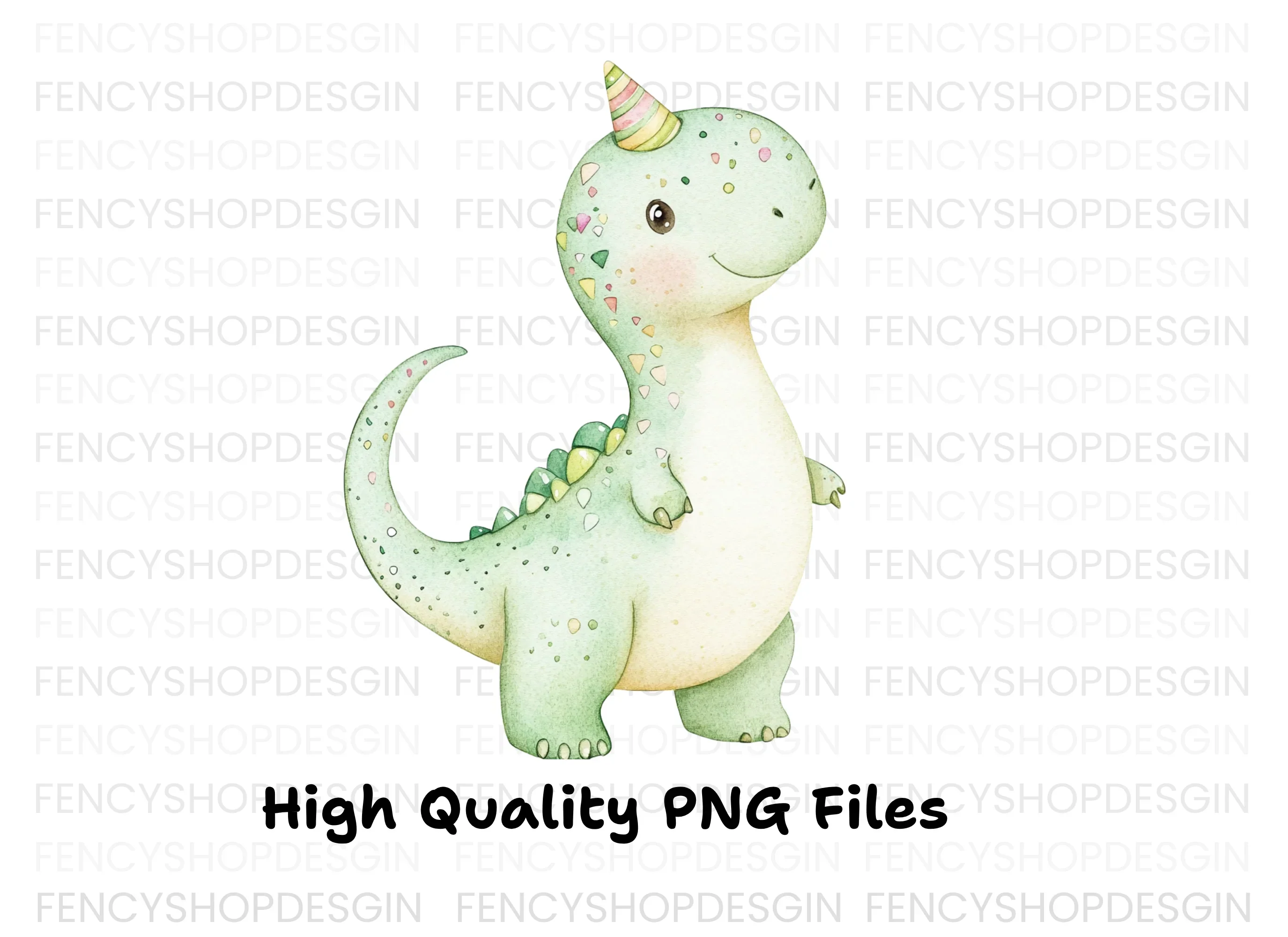 Adorable Baby Dinosaur Birthday Clipart Bundle - Image 2