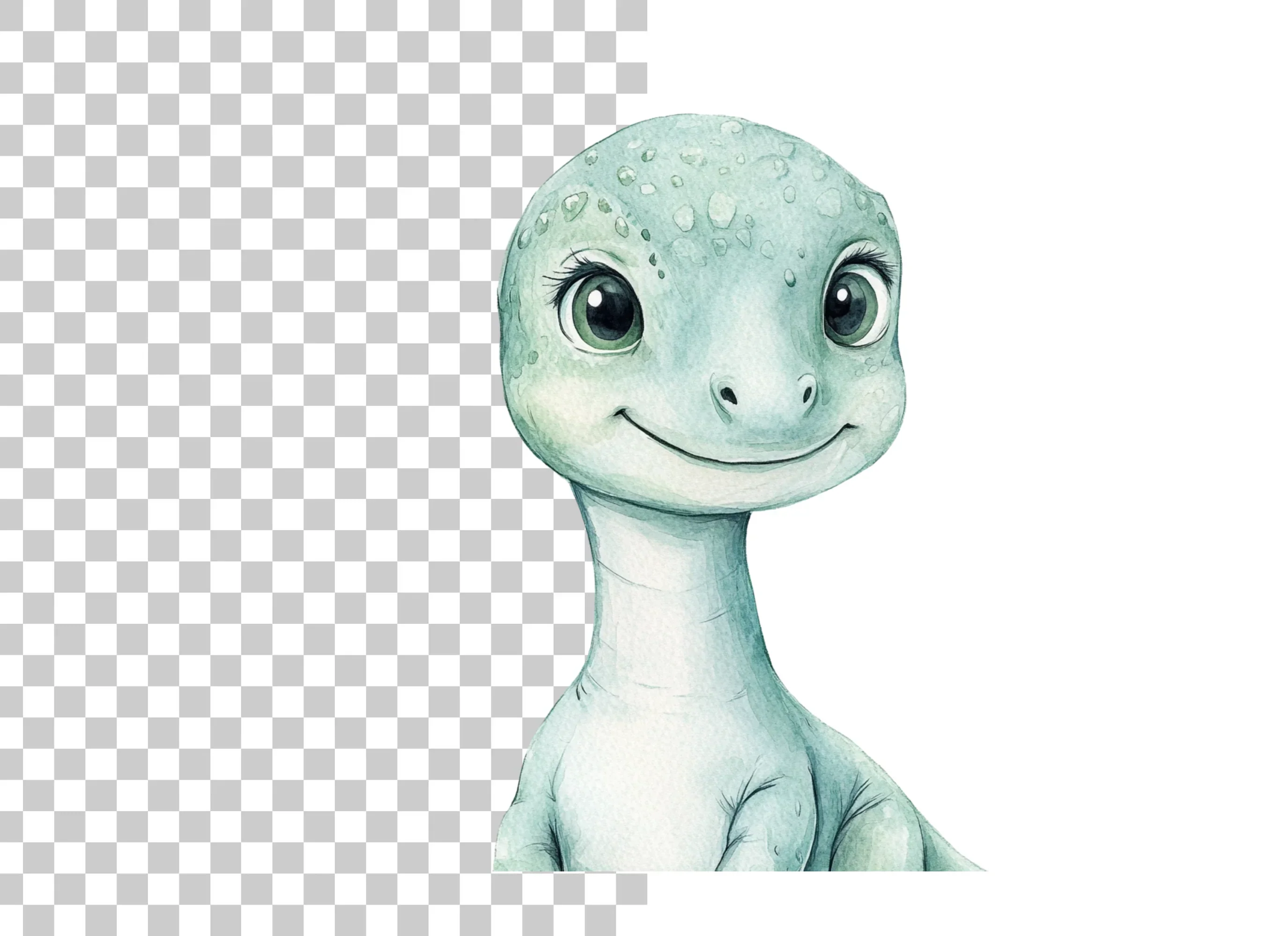 Adorable Baby Dinosaur Faces Clipart Bundle - Image 2