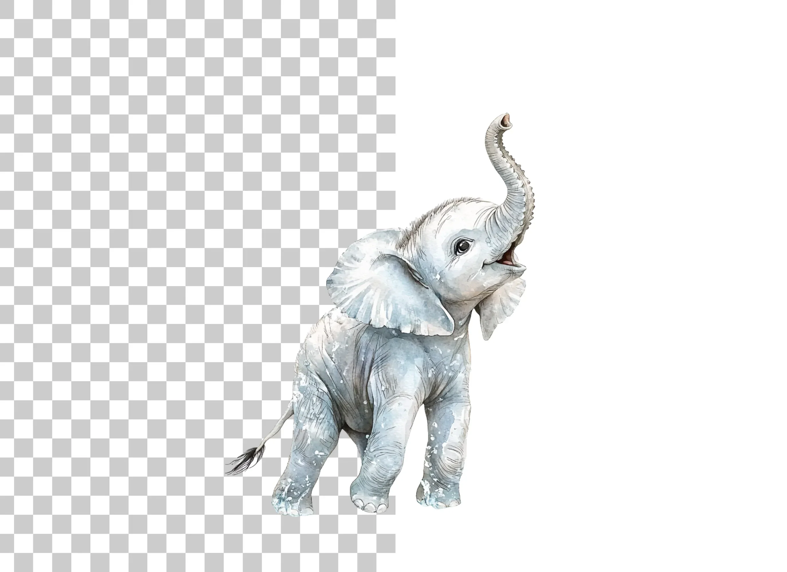 Adorable Baby Elephant Clipart Bundle - Image 2