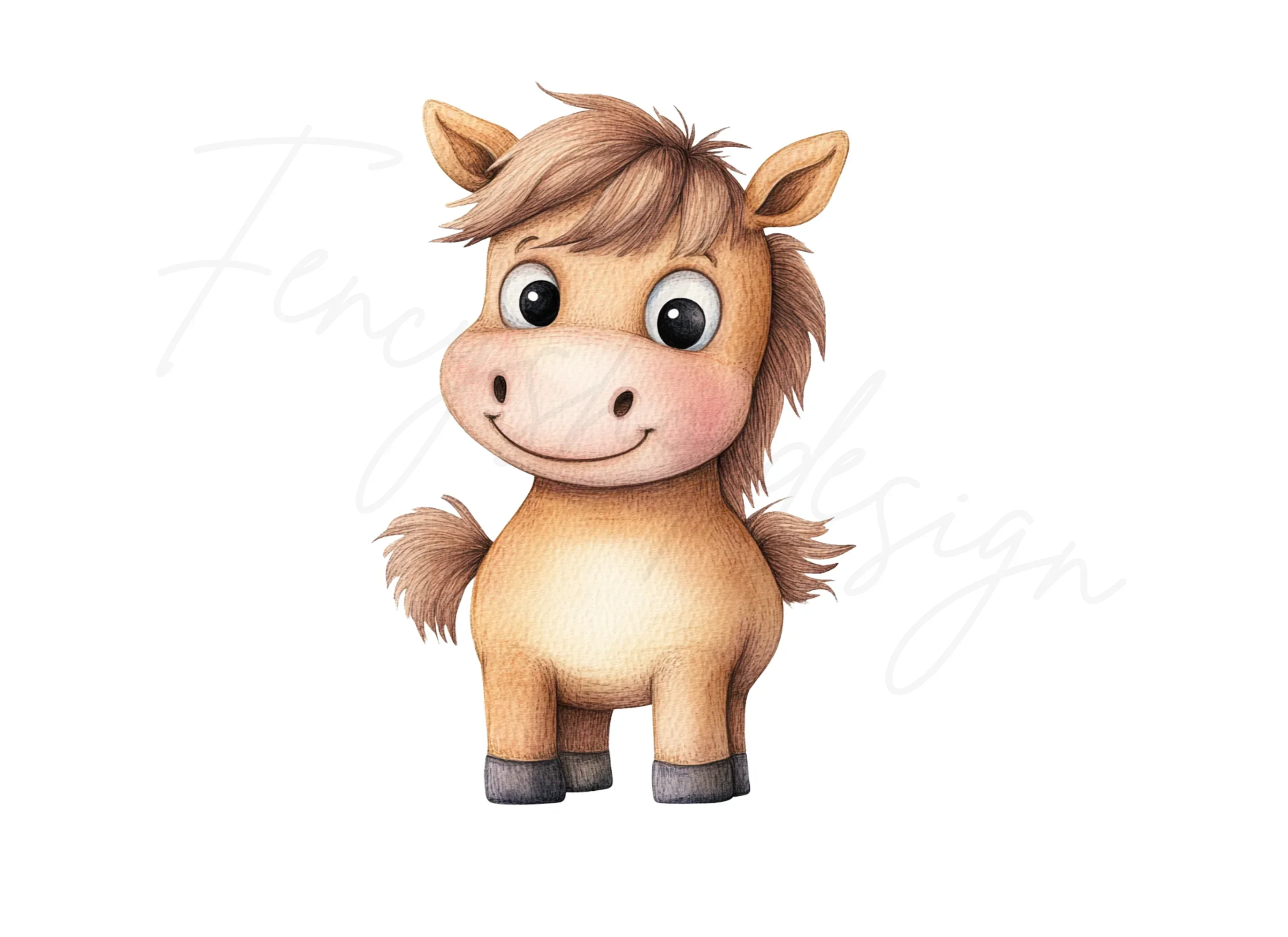 Adorable Baby Horse Clipart Bundle - Image 3