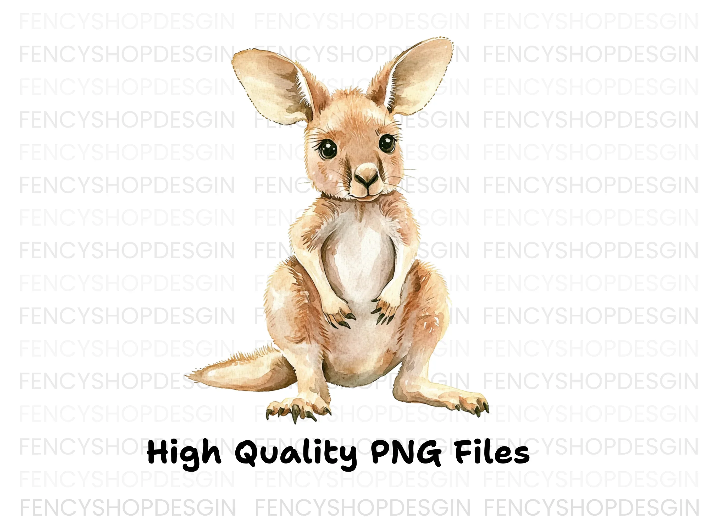 Adorable Baby Kangaroo Clipart Bundle - Image 3
