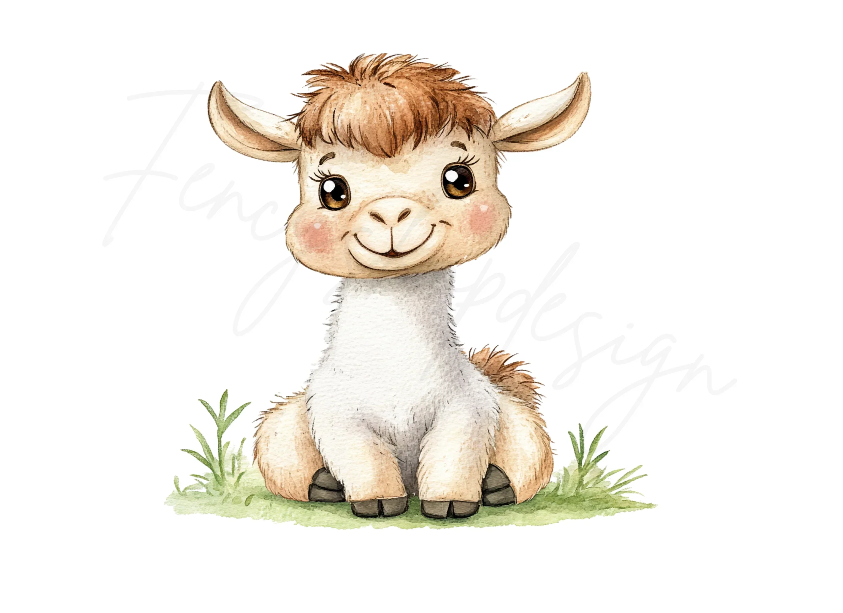 Adorable Baby Llama Clipart Bundle - Image 3
